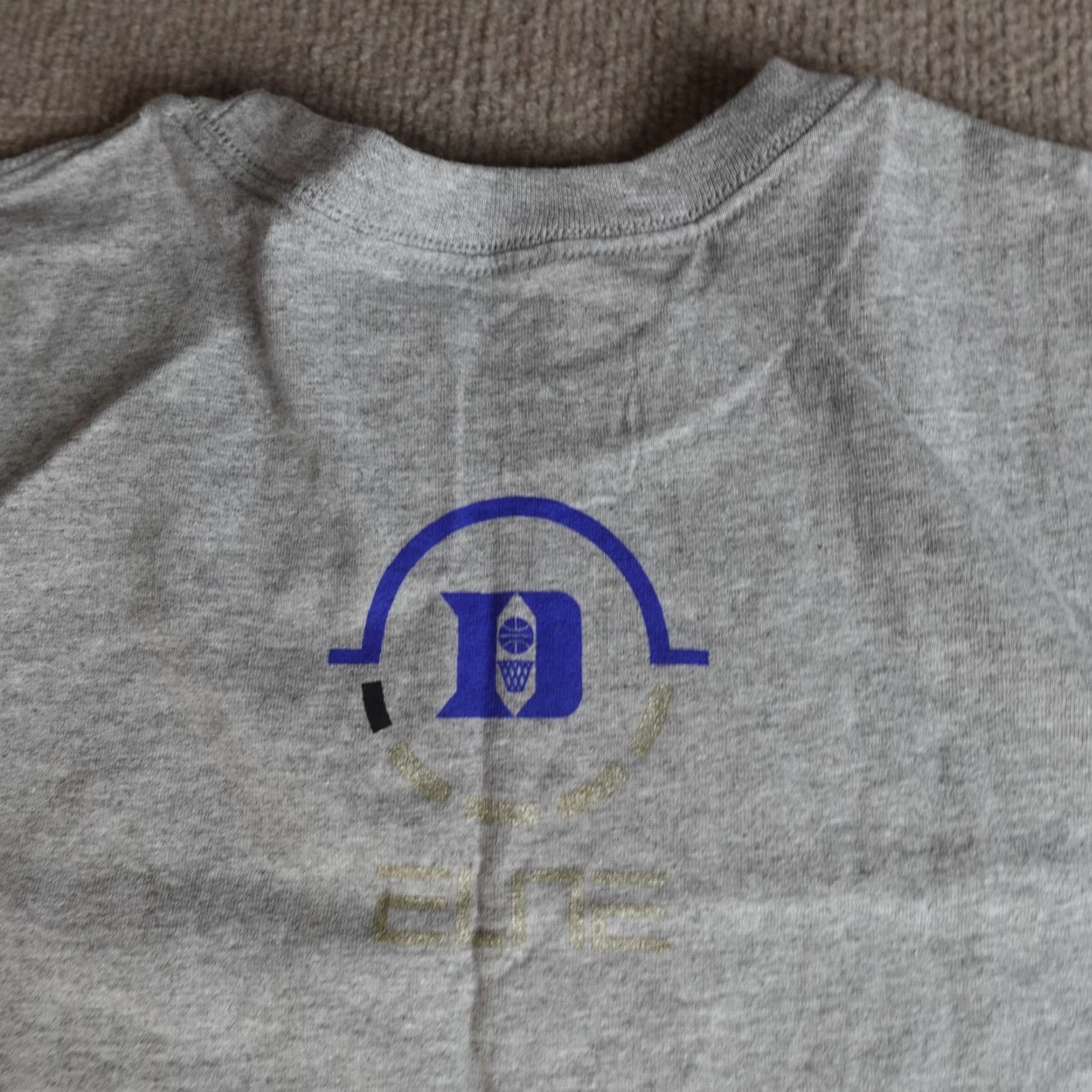Nike VINTAGE Nike Elite Shirt 2XL Gray Duke Basketball Double Sided Shirt Mens Size US XXL / EU 58 / 5 - 7 Thumbnail