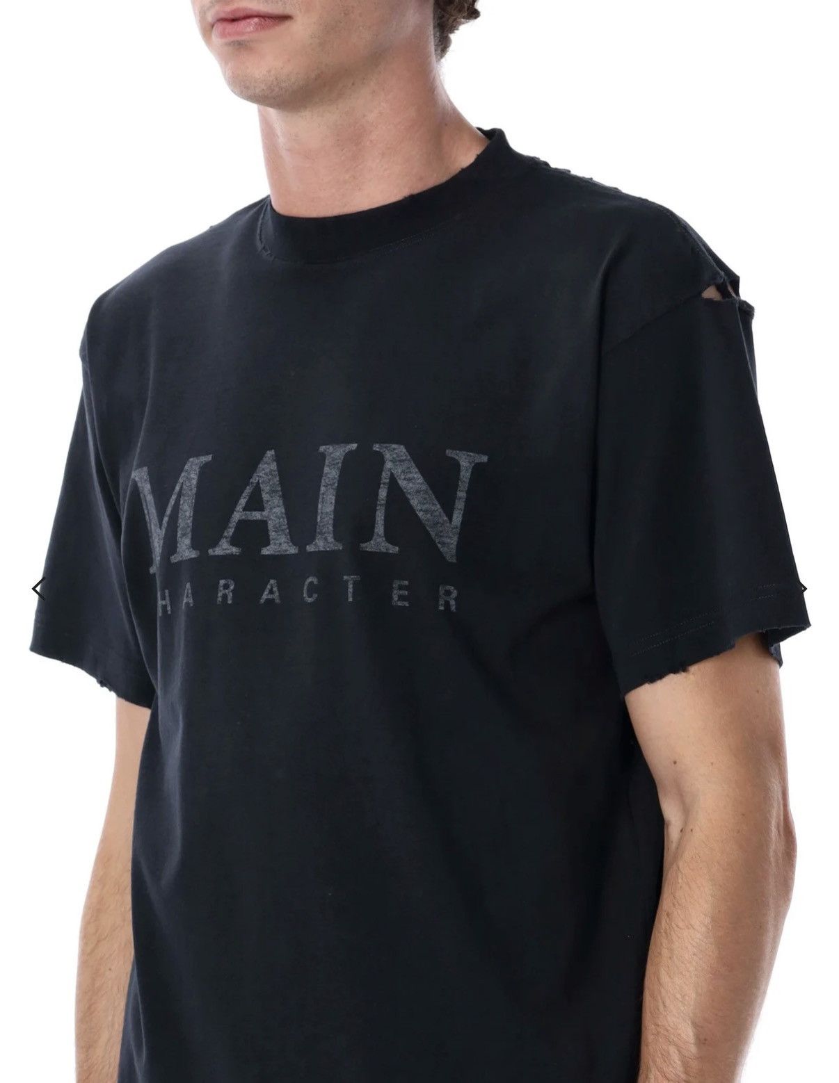 Balenciaga Balenciaga “Main Character” distressed crew t shirt XL Size US XL / EU 56 / 4 - 2 Thumbnail