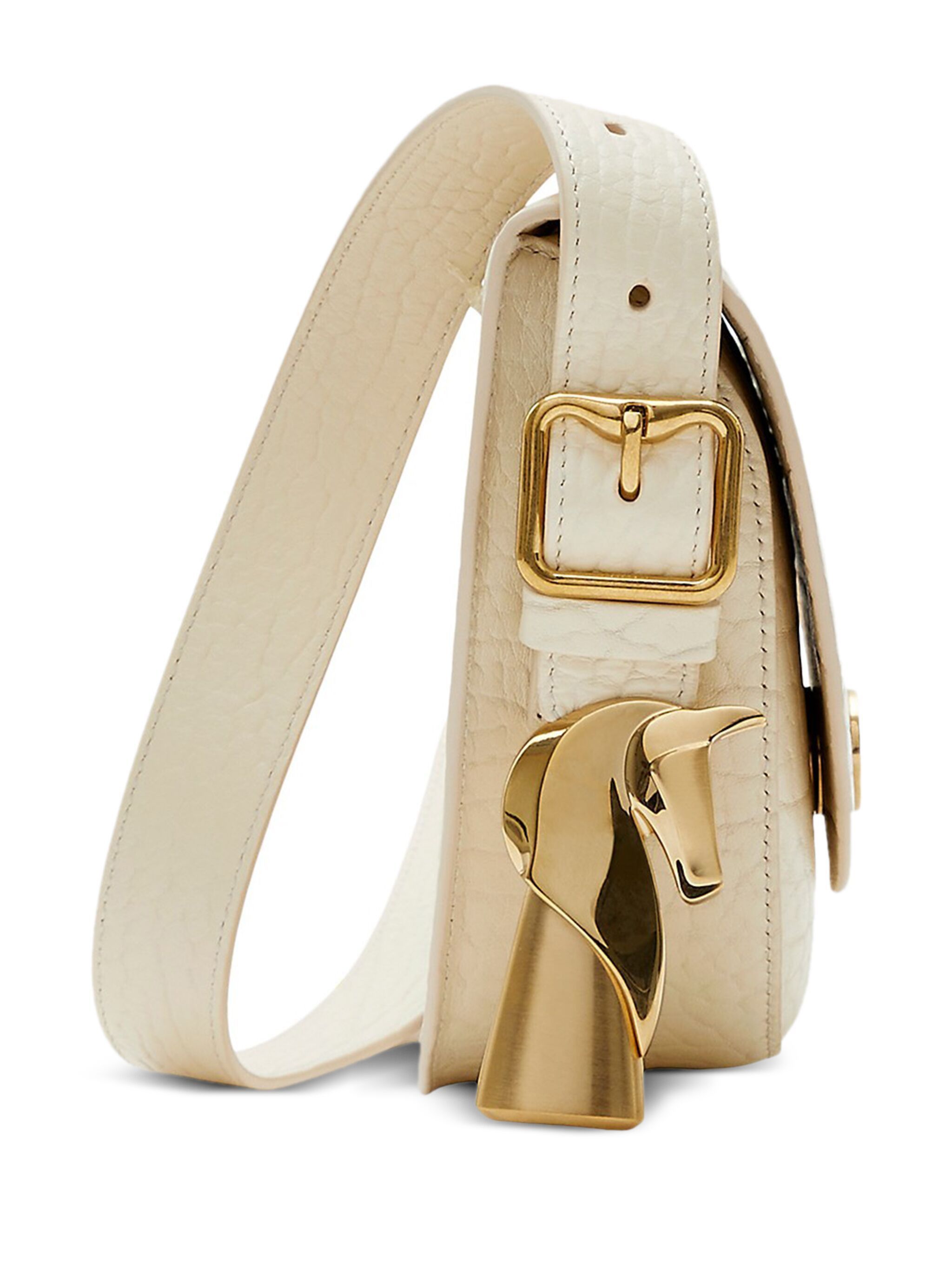 Burberry BURBERRY Chess small ecru leather crossbody bag Daniel Lee Size ONE SIZE - 4 Thumbnail