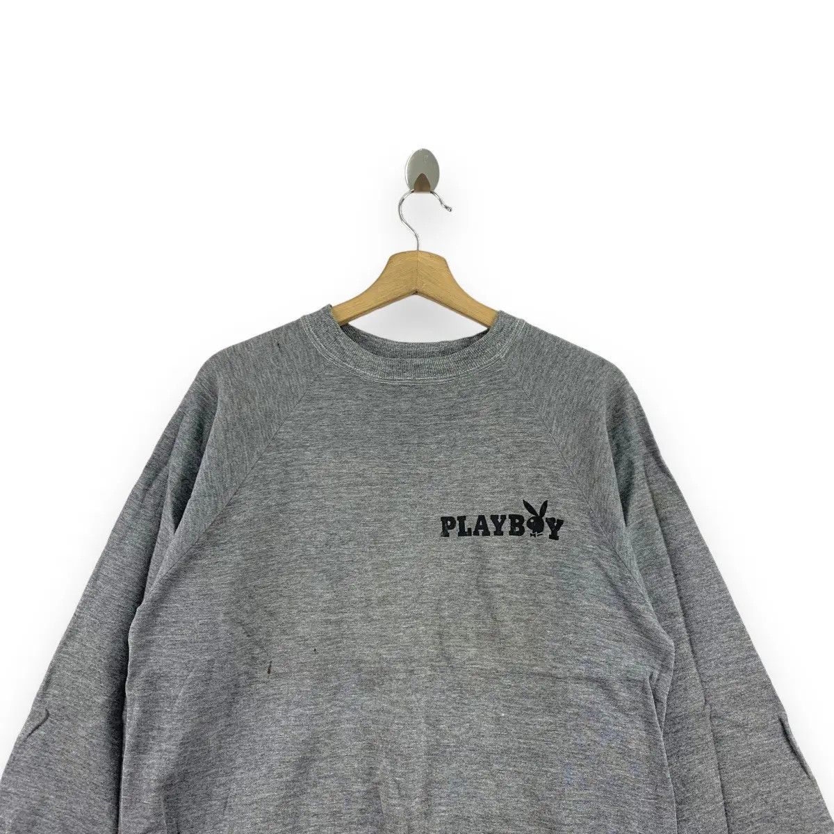 Playboy Vintage 90’ PLAYBOY BUNNY MAGAZINE Embossed Crewneck Size US L / EU 52-54 / 3 - 1 Thumbnail