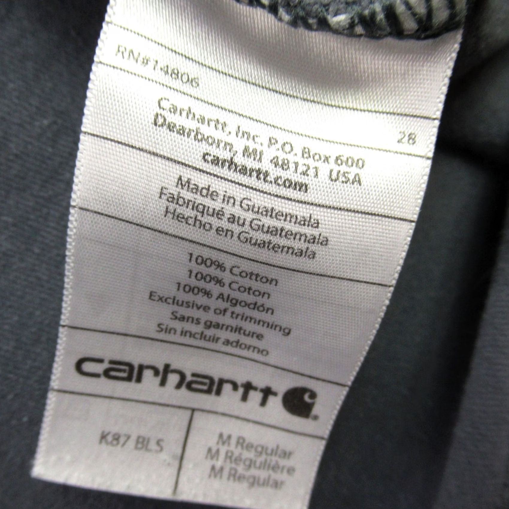 Carhartt Carhartt Mens Shirt Medium Short Sleeve Crew Neck Gray Lightweight Casual T-Shirt Mens Automotive? Size US M / EU 48-50 / 2 - 4 Thumbnail