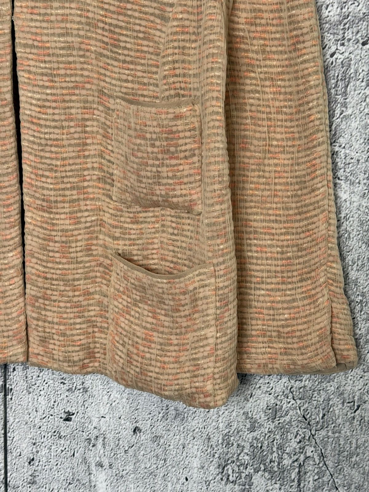 Marc Jacobs Marc Jacobs Textured Silk Blend Jacket Beige Pink Blazer Size M / US 6-8 / IT 42-44 - 7 Thumbnail