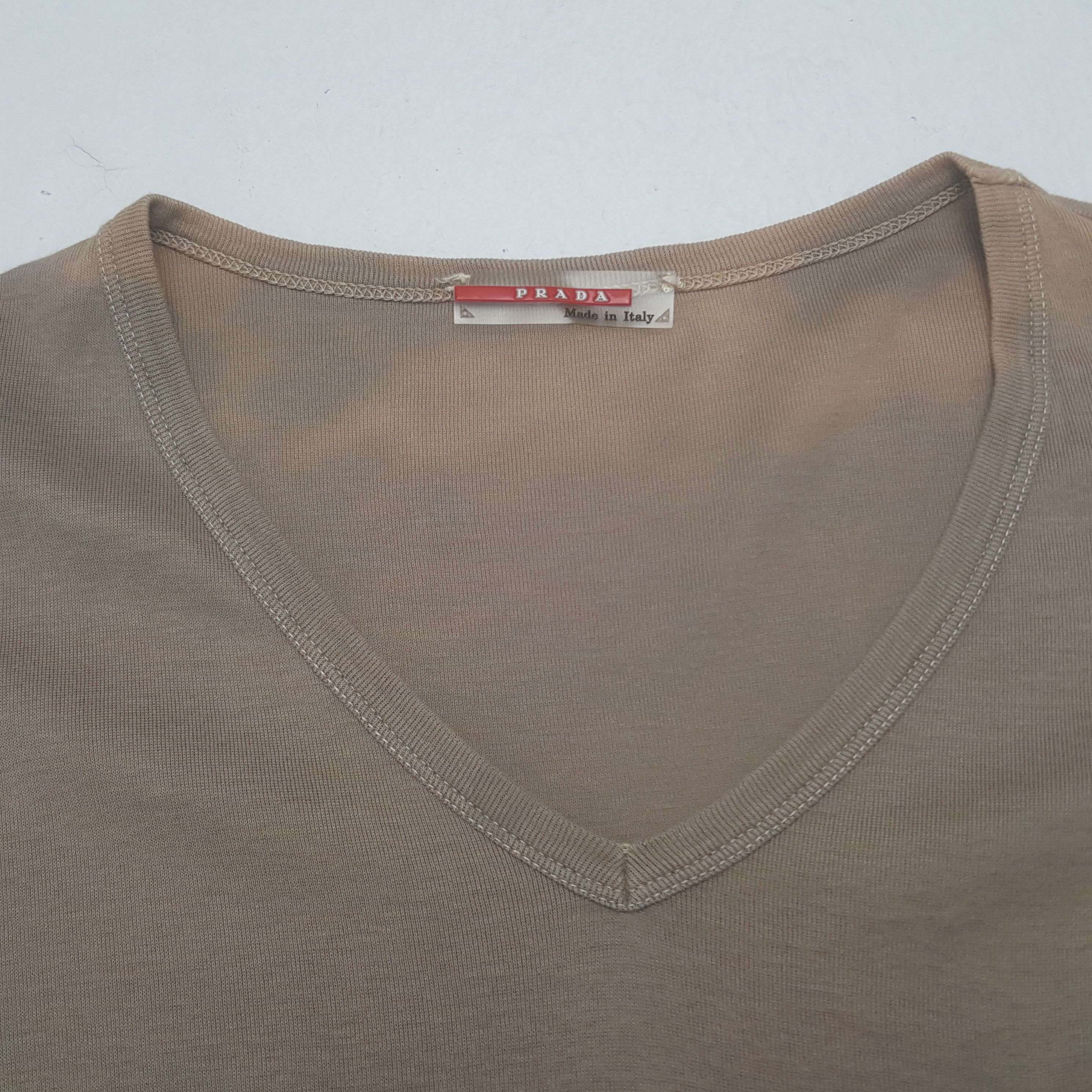 Prada × Vintage Vintage Prada Italian Brand Pocket Tshirt Size US S / EU 44-46 / 1 - 4 Thumbnail