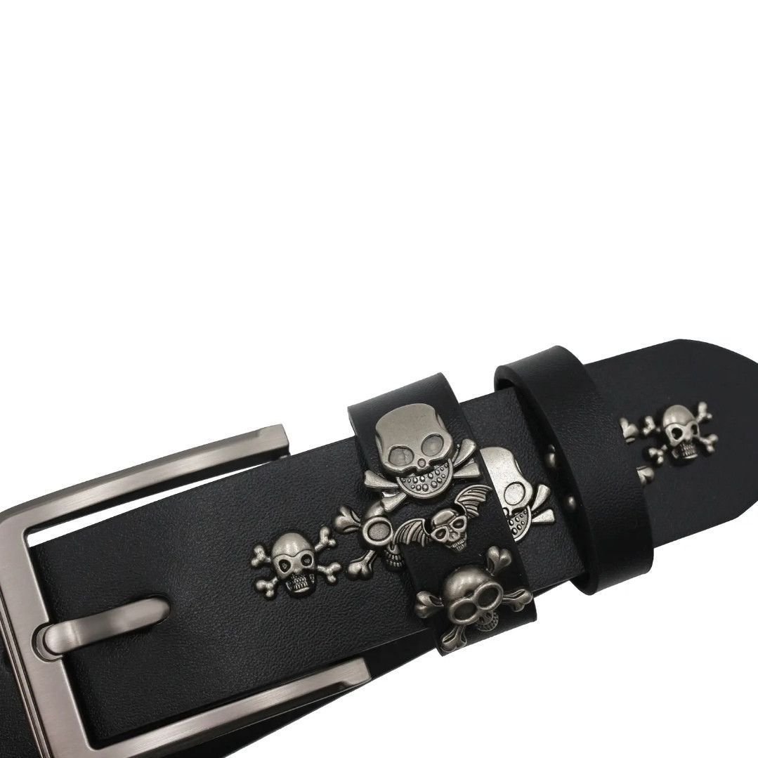 Japanese Brand Punk Skull Rivet Belt Size ONE SIZE - 4 Thumbnail