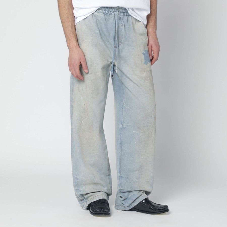 Amiri o1d2blof0226 Baggy Jeans in Light Blue Size US 30 / EU 46 - 1 Thumbnail