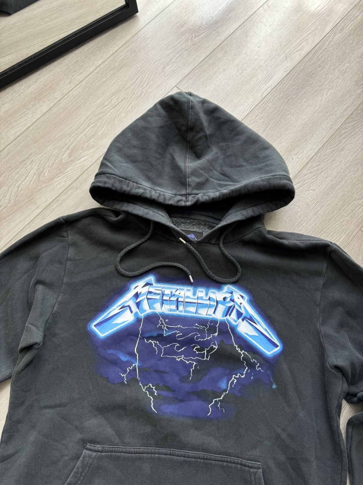 Billabong × Metallica × Vintage Crazy Y2K Metallica Billabong Skater Faded Black Hoodie Size US L / EU 52-54 / 3 - 4 Thumbnail