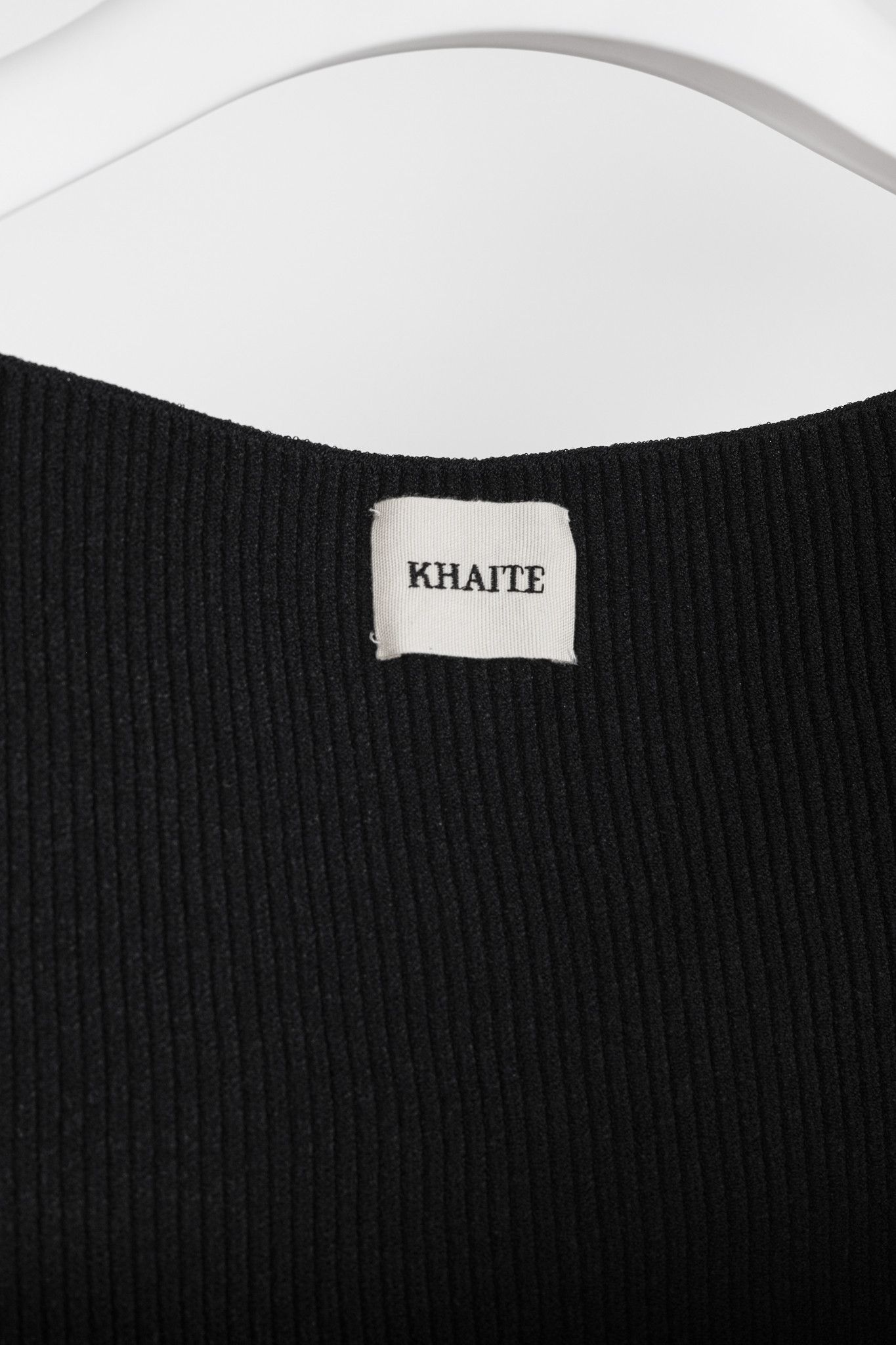 KHAITE KHAITE Maddy Black Ribbed Bustier Sweater Size M / US 6-8 / IT 42-44 - 4 Thumbnail