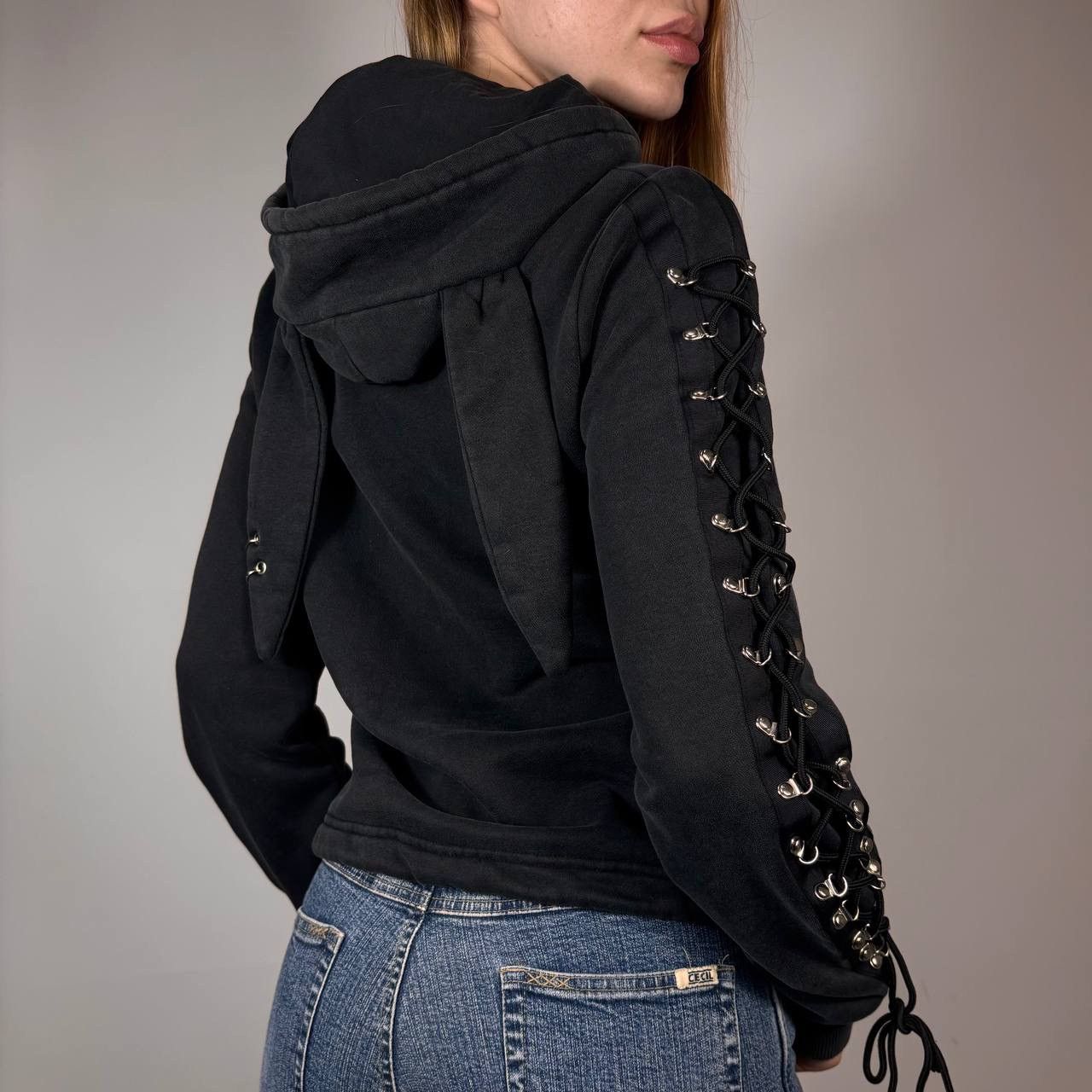 Japanese Brand Vintage Y2K Living Dead Souls Gothic Bunny Style Zip Hoode Size S / US 4 / IT 40 - 4 Thumbnail