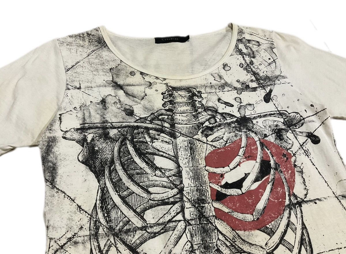 Hysteric Glamour × If Six Was Nine × Japanese Brand 🔥Sick Y2K Civarize Asymmetric Shirt 3D Skeleton Overprinted Size US S / EU 44-46 / 1 - 3 Thumbnail