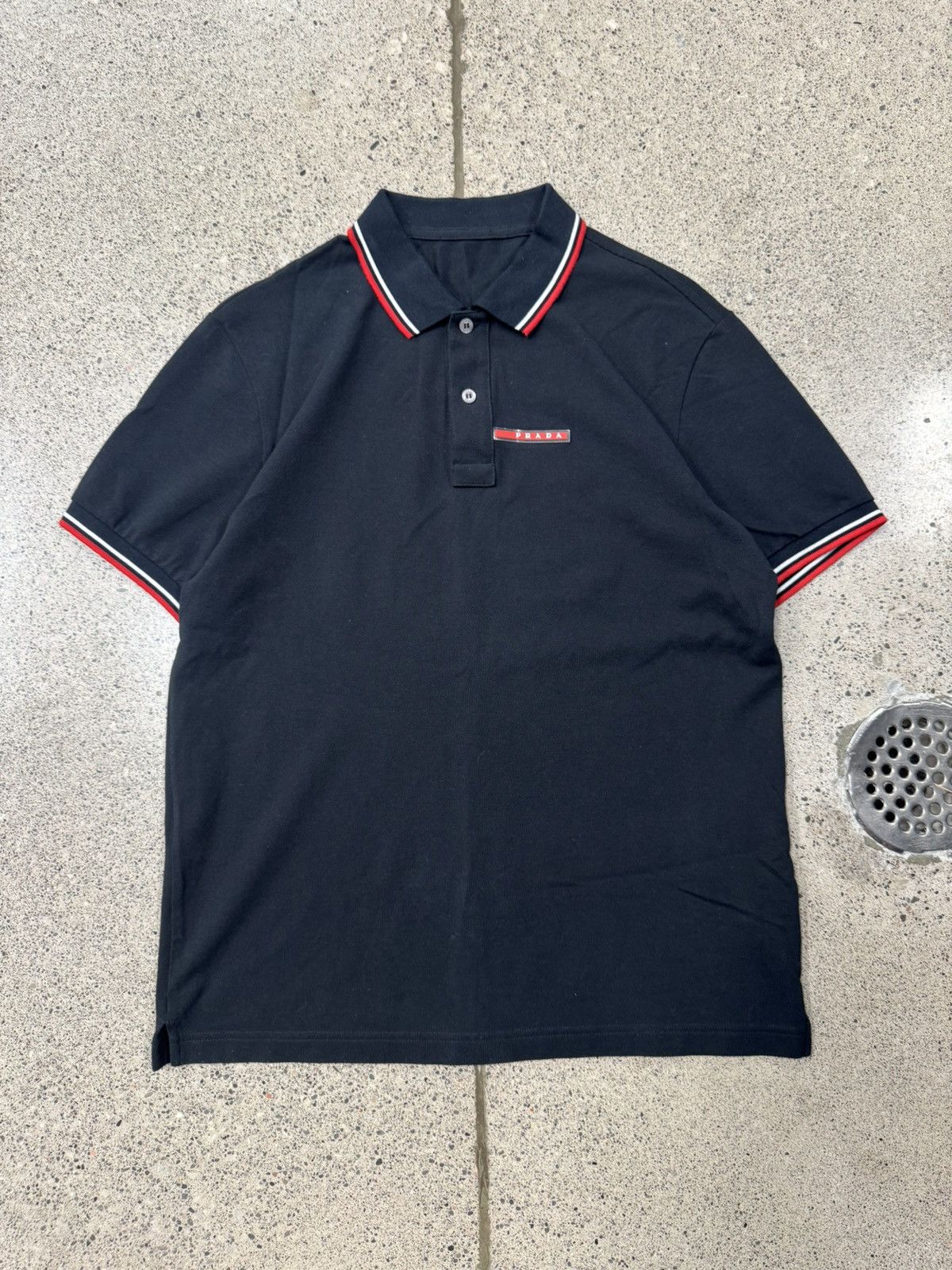 トップス Prada Luna Rossa Logo Polo Shirt Prada Luna Rossa Polo Shirts In Blue | ModeSens