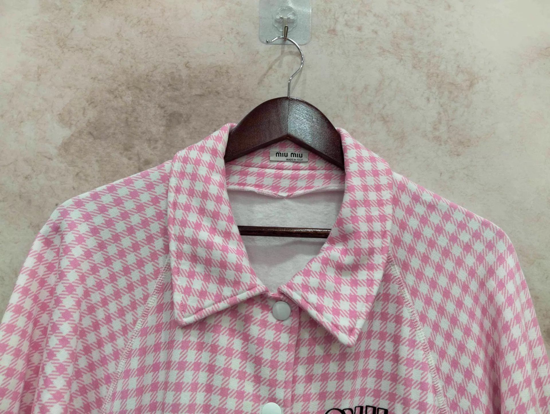 Miu Miu MIU MIU Checkered Collared Shirt-Jacket M Size M / US 6-8 / IT 42-44 - 4 Thumbnail