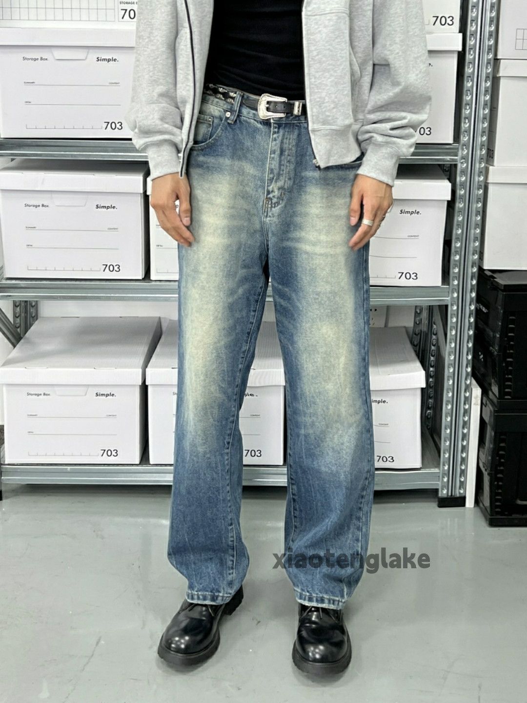 Jean × Vintage washed faded cleanfit yuppie loose baggy y2k jeans Size US 30 / EU 46 - 4 Thumbnail