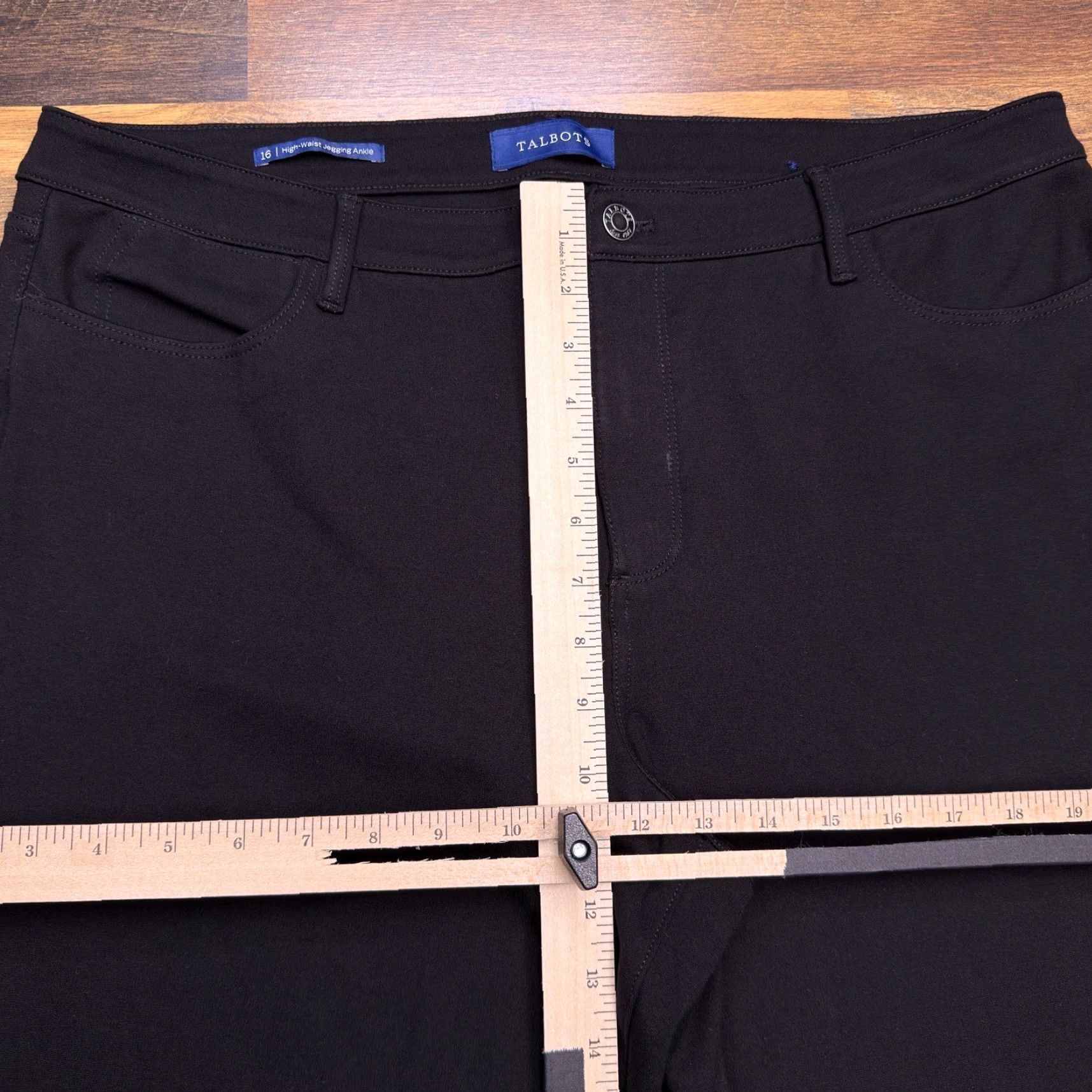 Talbots Talbots Jeans Jegging Ankle Black 16W Womens High Waist Stretch 5-Pocket Denim Regular Inseam 26in Size 38" / US 16 / IT 52 - 7 Thumbnail