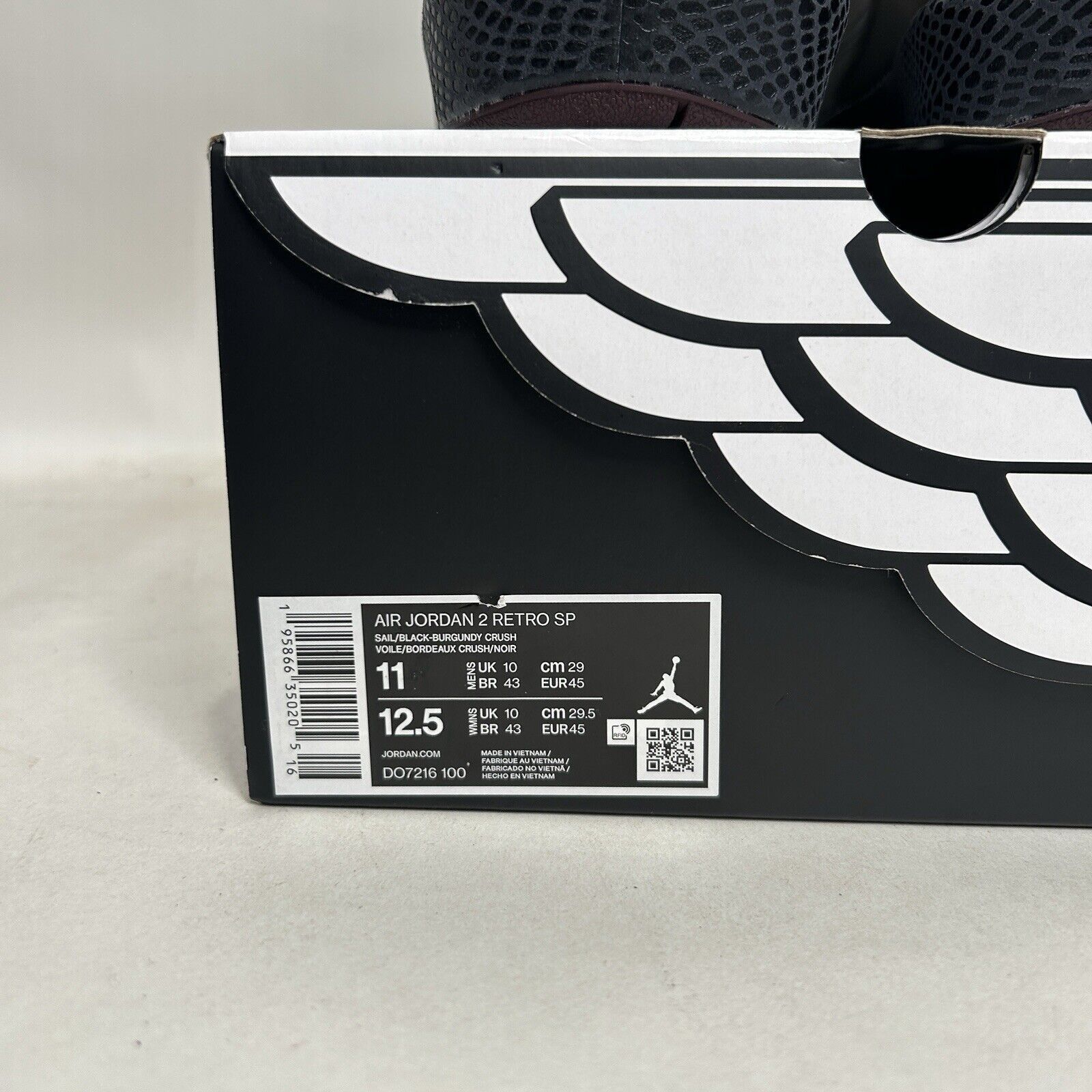 Jordan Brand Nike Air Jordan 2 Retro SP x A Ma Maniére “Airness” 2024 Size US 11 / EU 44 - 5 Thumbnail