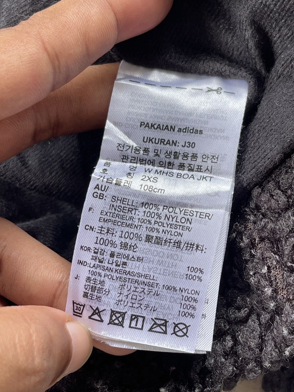 Adidas × Alexander Wang Adidas Three Strip Logo Women's Sherpa Jacket Size M / US 6-8 / IT 42-44 - 11 Thumbnail