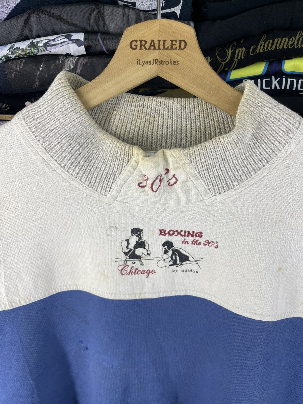 Adidas Vintage Adidas Boxing in the 30's Chicago Adidas Sweatshirt Size US L / EU 52-54 / 3 - 18 Thumbnail
