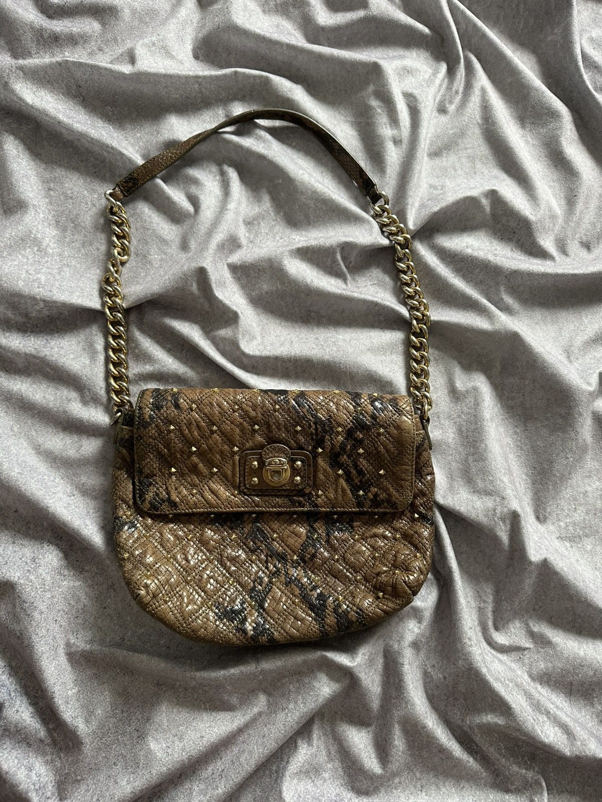 Marc by Marc Jacobs Marc Jacobs Python Leather Shoulder Bag Size ONE SIZE - 2 Thumbnail
