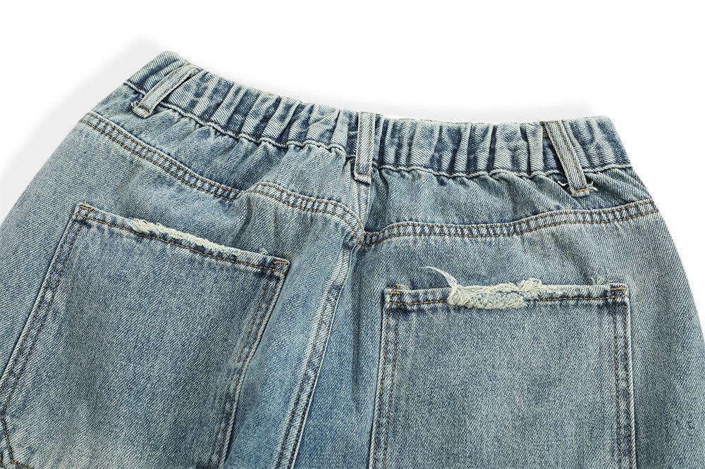 Japanese Brand × Jean Vintage distressed loose versatile casual washed jeans Size US 32 / EU 48 - 5 Thumbnail