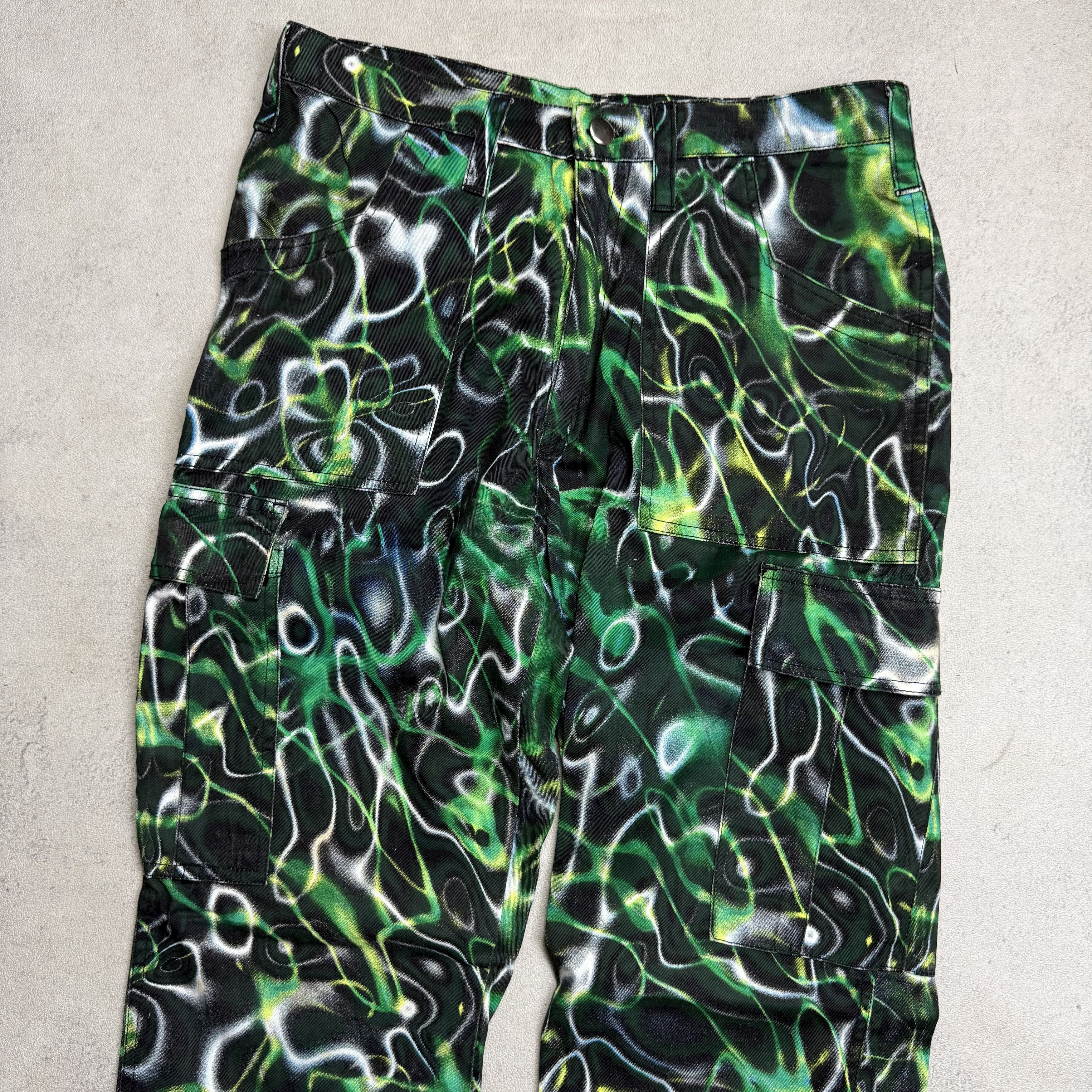 Japanese Brand Hikari Fluorescent Green Lightning Pants Size US 30 / EU 46 - 3 Thumbnail