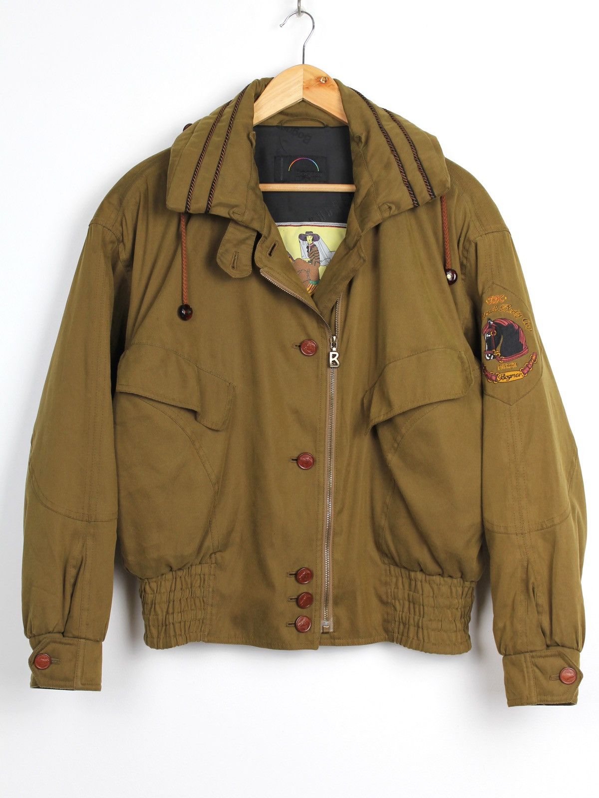 image of Bogner Vintage 90's International Derby Cup Khaki Jacket, Women's (Size XL)