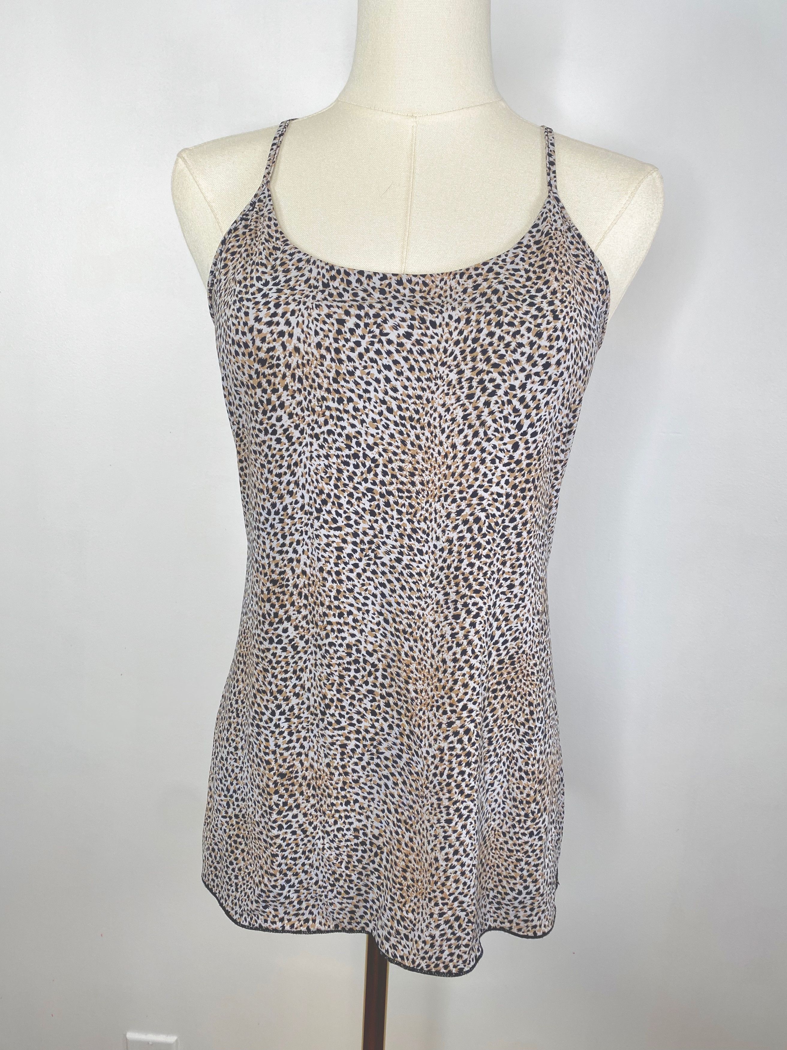 Vintage Grey Leopard Print Camisole Size ONE SIZE - 2 Thumbnail
