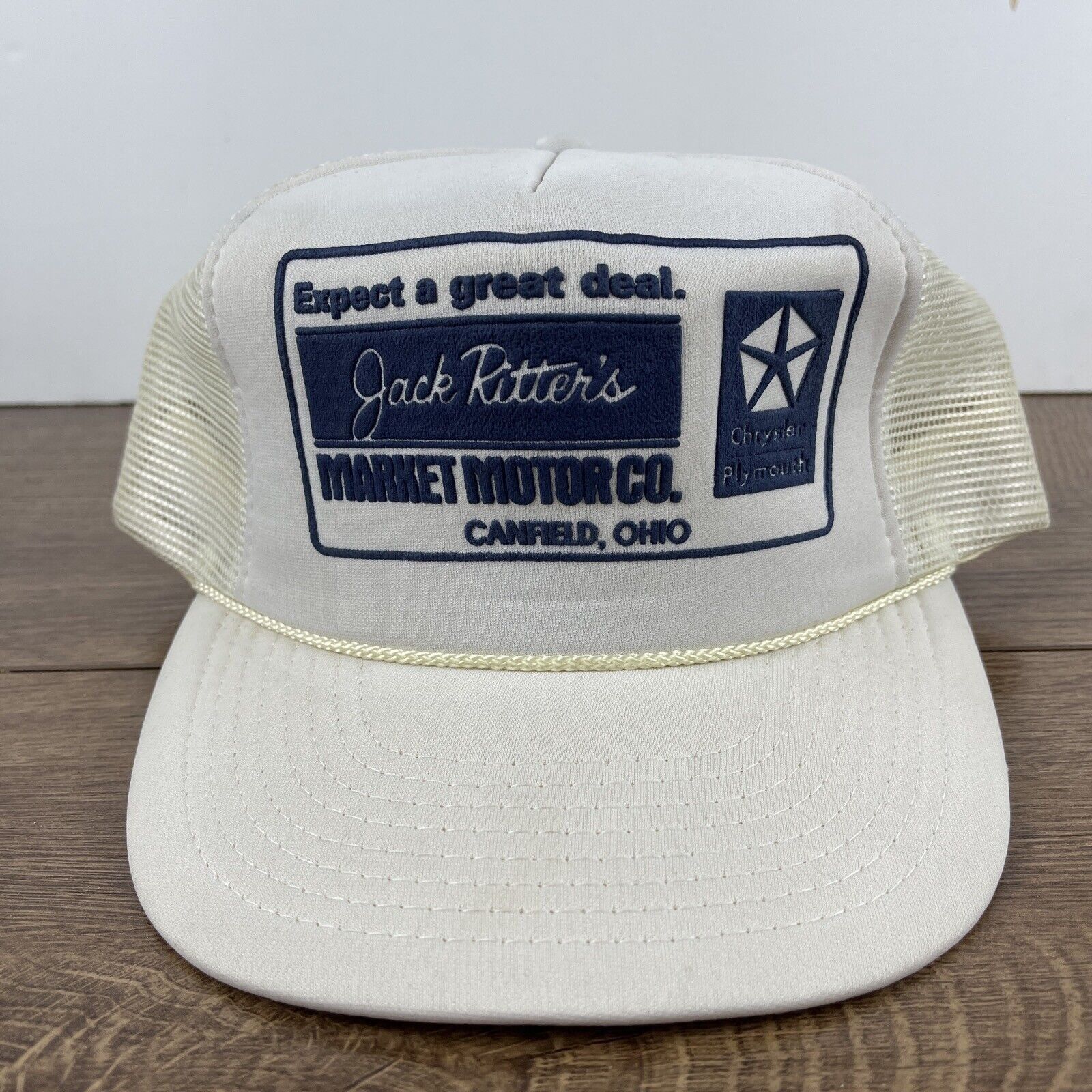 Other Jack Ritters Market Motor Hat White Hat Adjustable Snapback Size ONE SIZE - 4 Thumbnail