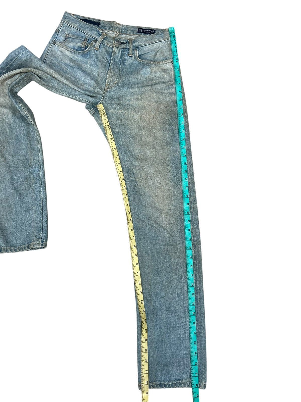Edwin Edwin 503ST Blue Standard Dirty Mud Denim Selvedge Jeans Size US 29 - 6 Thumbnail