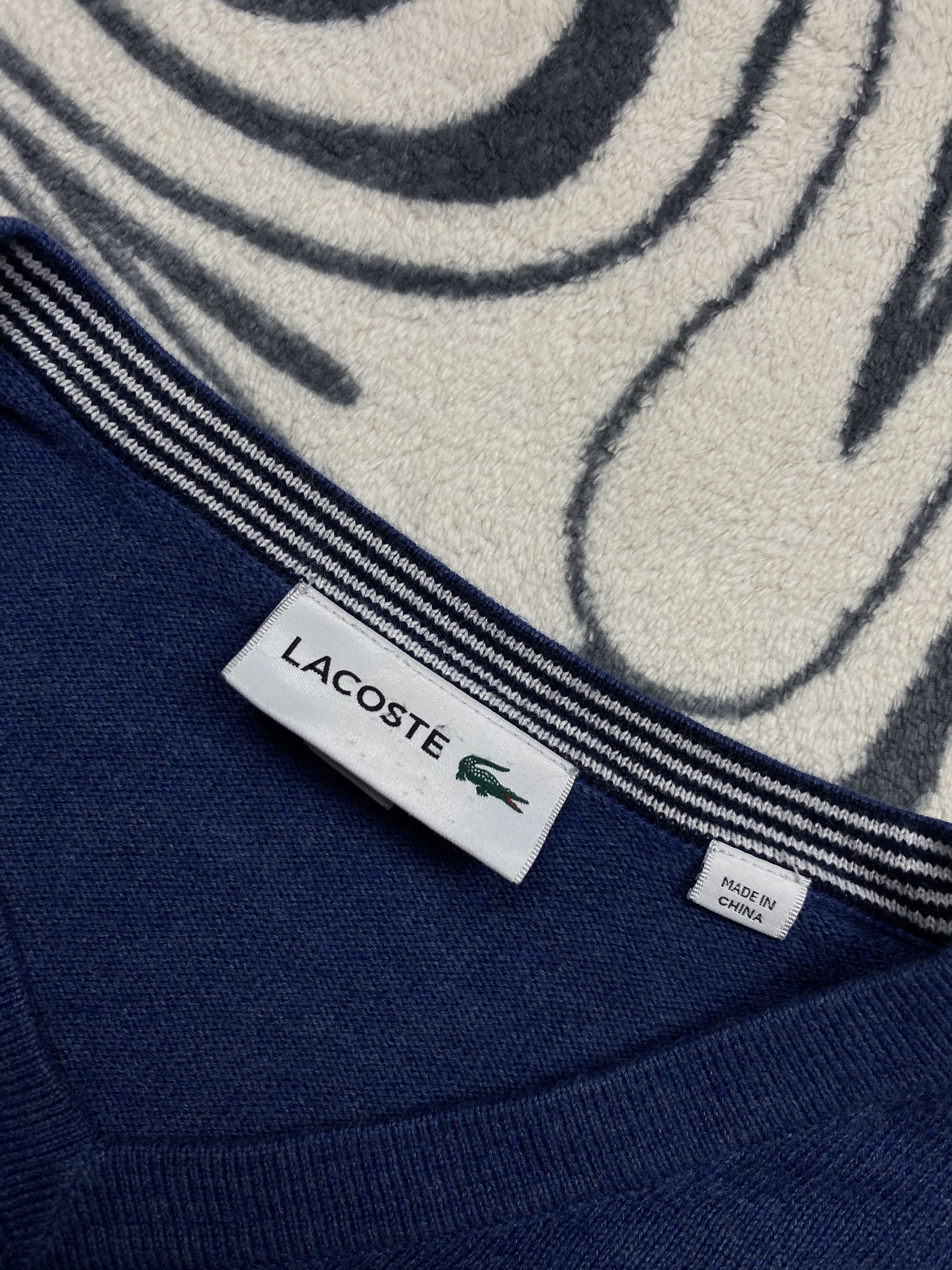 Lacoste × Vintage Lacoste Vintage Mens Sweater Size US L / EU 52-54 / 3 - 4 Thumbnail
