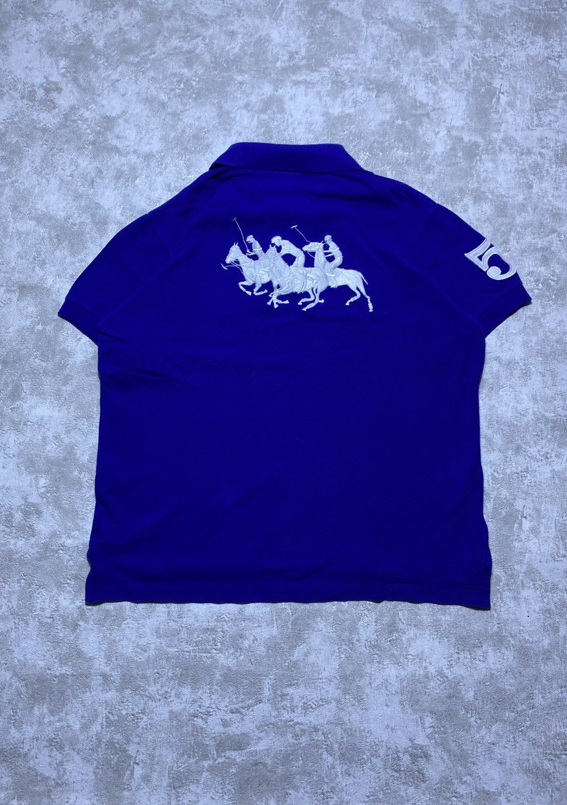 Polo Ralph Lauren Polo Ralph Lauren Vintage Triple Pony Blue Polo Shirt L Size US L / EU 52-54 / 3 - 2 Thumbnail