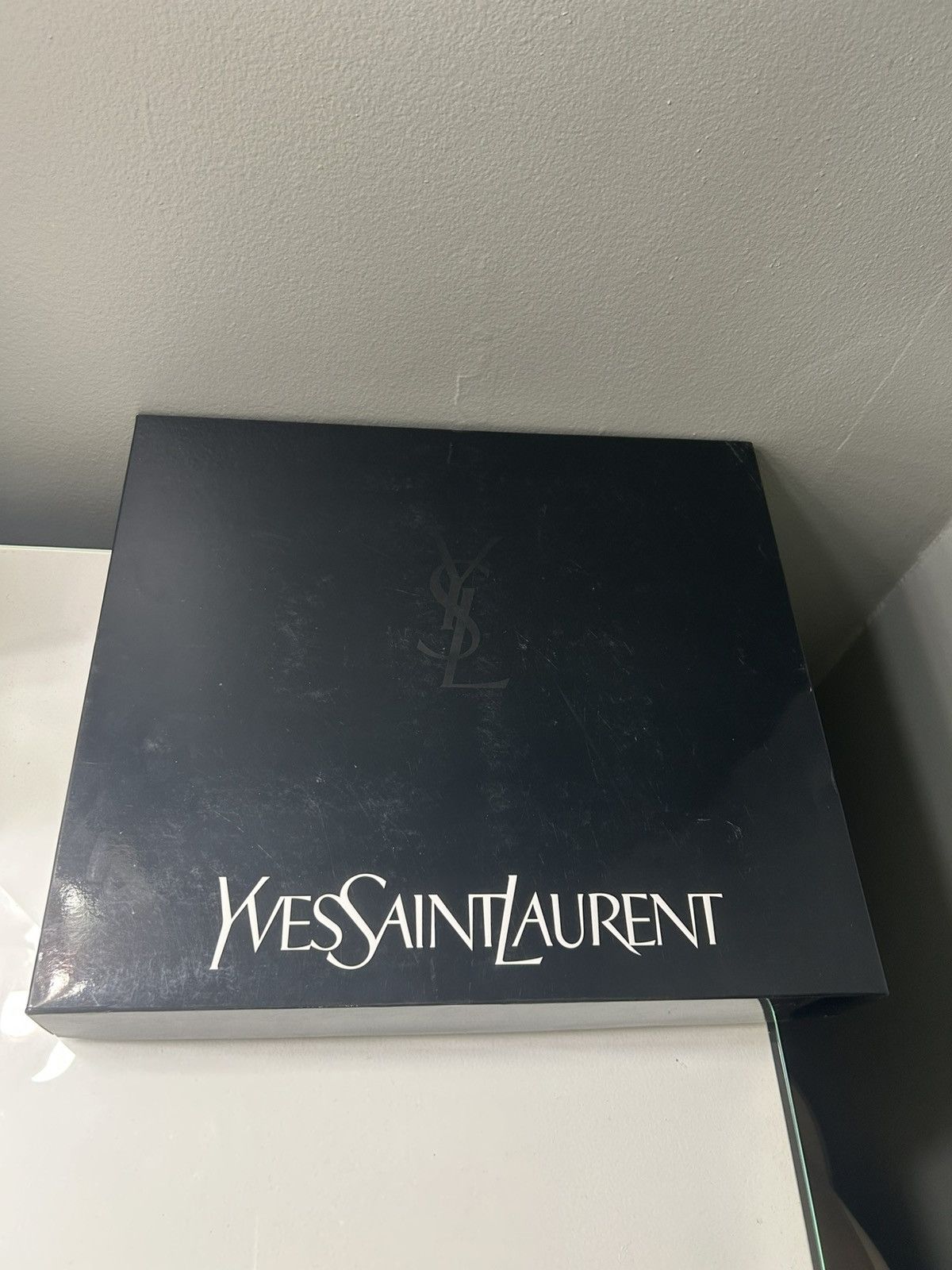 Yves Saint Laurent YSL Yves Saint Laurent Blue and White Twin Sheet Set Size ONE SIZE - 5 Thumbnail