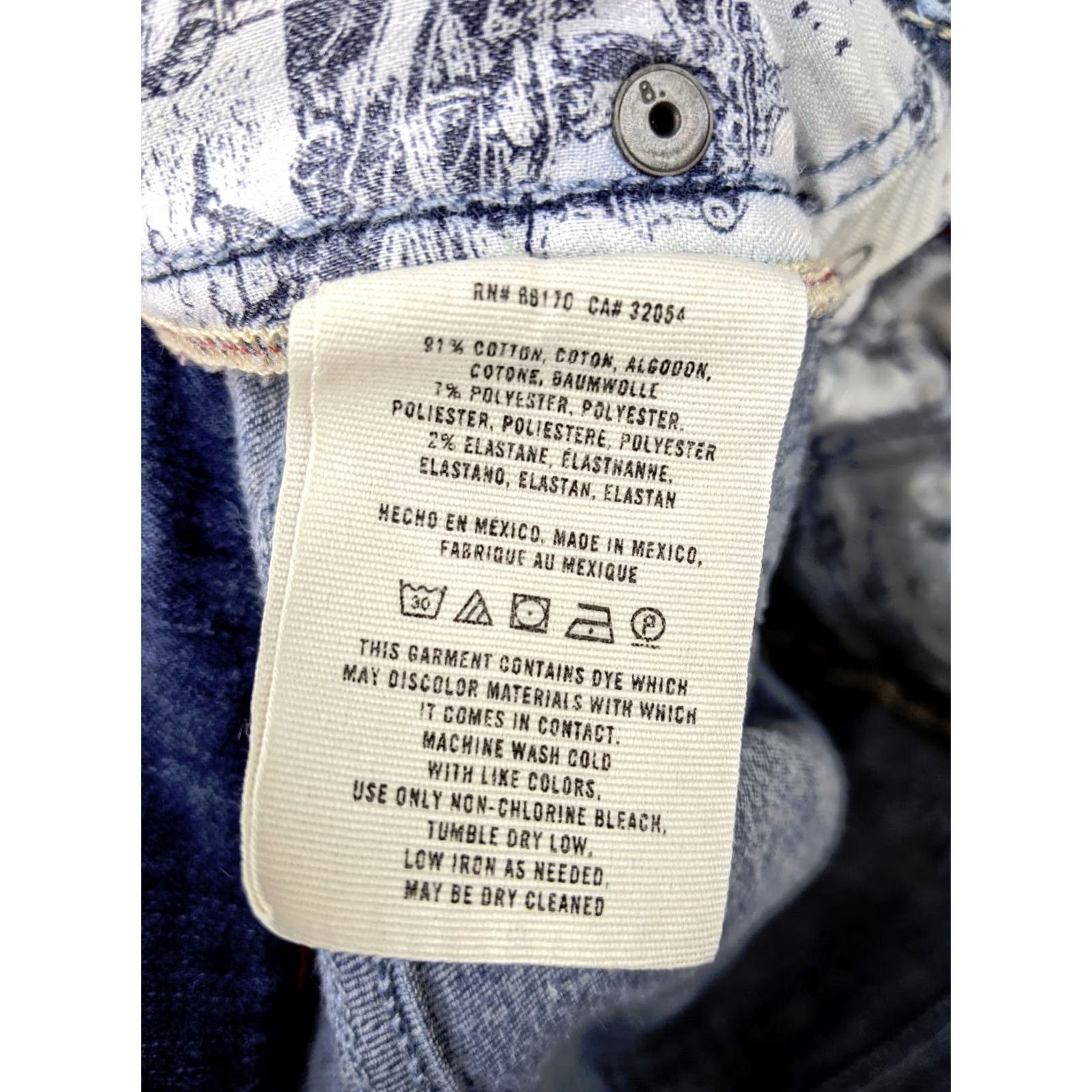 Vintage Pilcro and the letterpress Womens Jeans 28 Slim Skinny Low Rise Distressed Patch Blue Denim - Mens? Women? Size 24" / US 00 / IT 34 - 5 Thumbnail