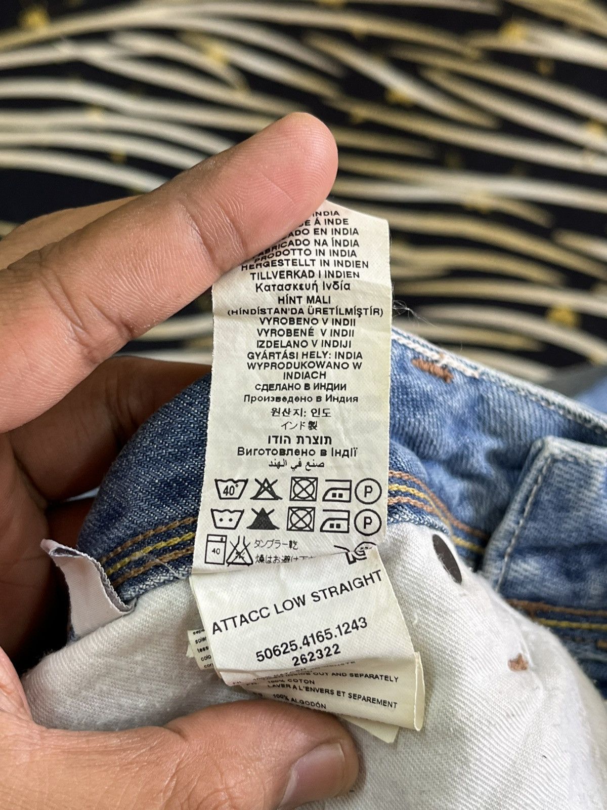 G-Star Vintage G Star Raw Curvy Leg Distressed Denim Size US 34 / EU 50 - 11 Thumbnail