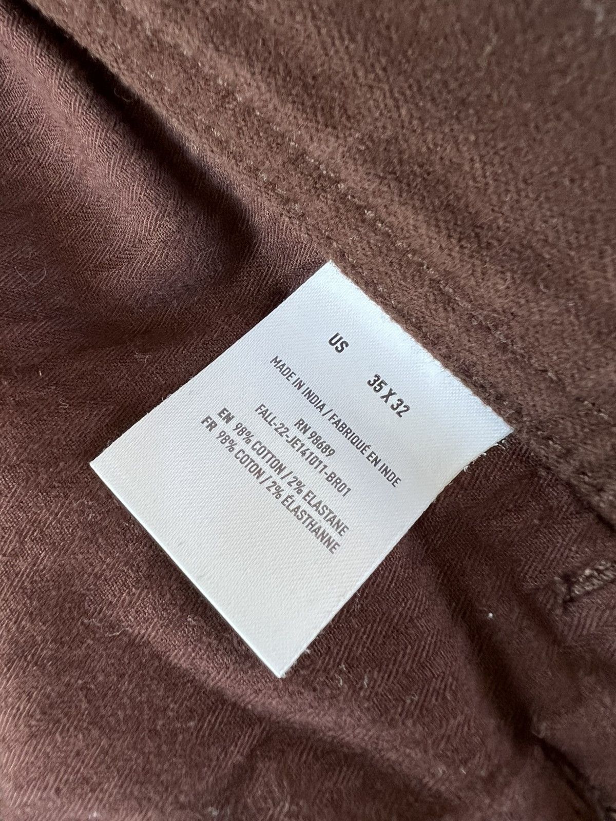 Todd Snyder Todd Snyder Italian Moleskin Carpenter Pants | Brown Size US 35 - 5 Thumbnail