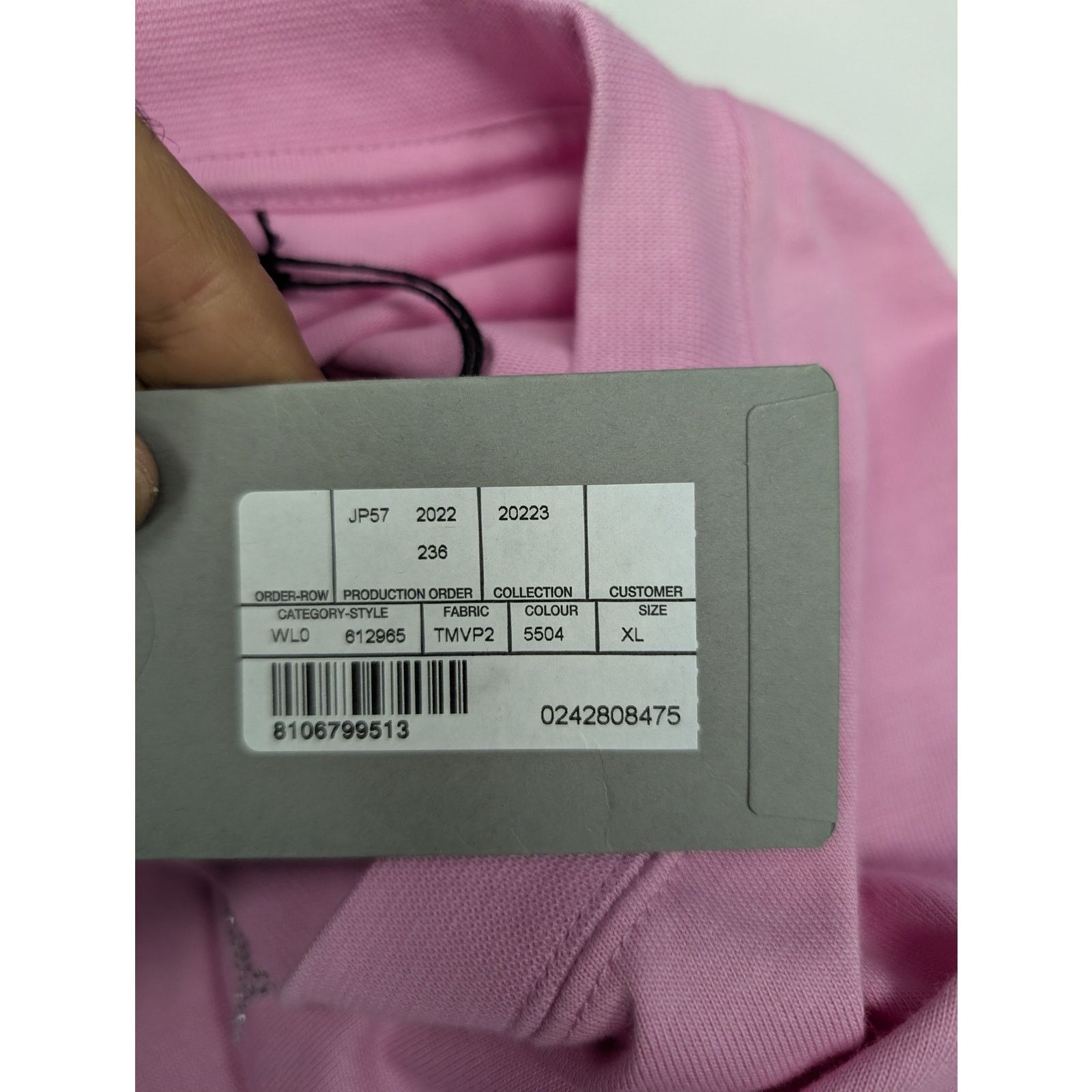 Balenciaga o1rshd1 BB Paris Icon Vintage Jersey Strass T-Shirt in Pink Size US XL / EU 56 / 4 - 19 Thumbnail