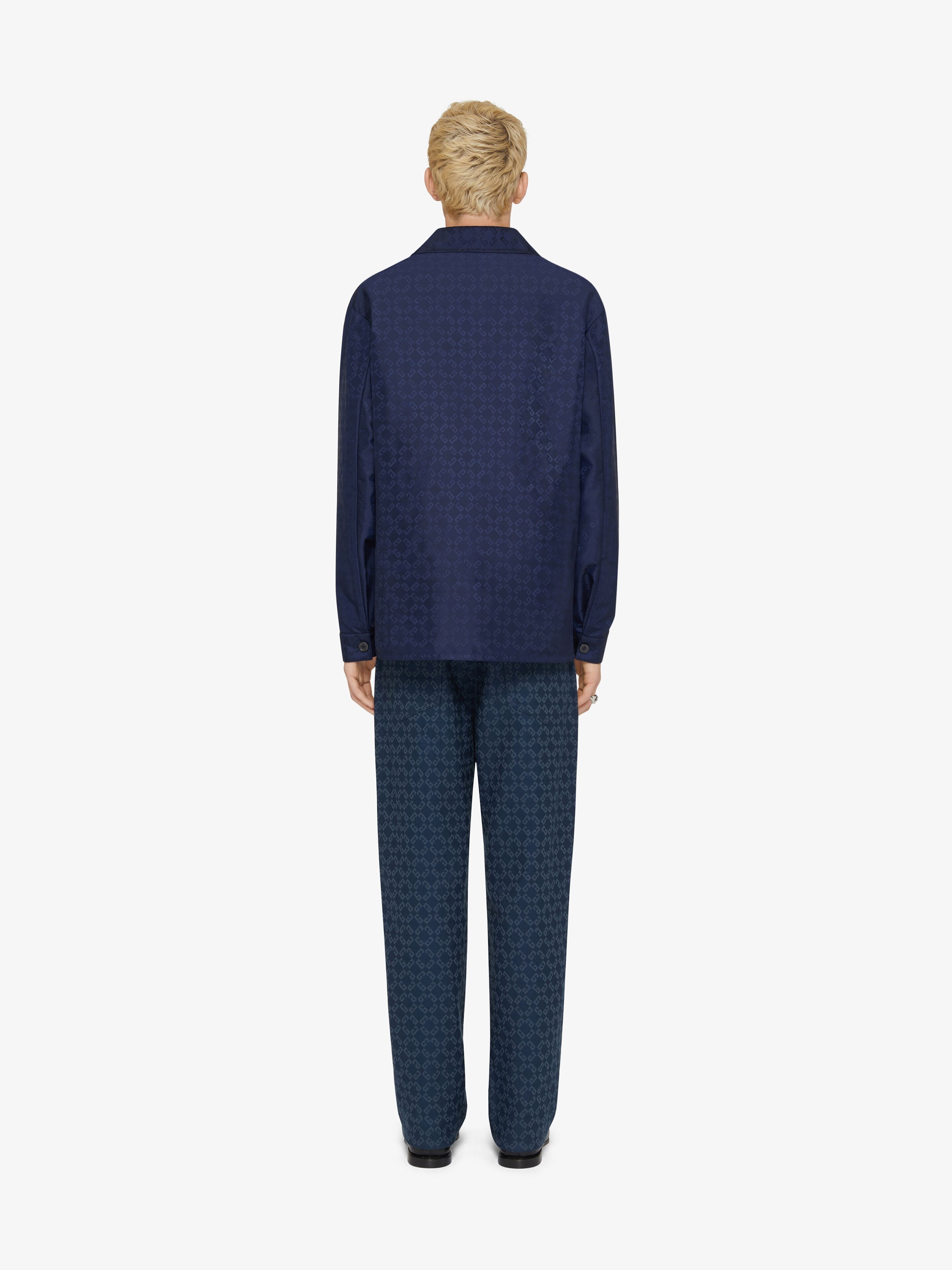 Givenchy o1n1vont0326 Overshirt in Blue Size US M / EU 48-50 / 2 - 3 Thumbnail