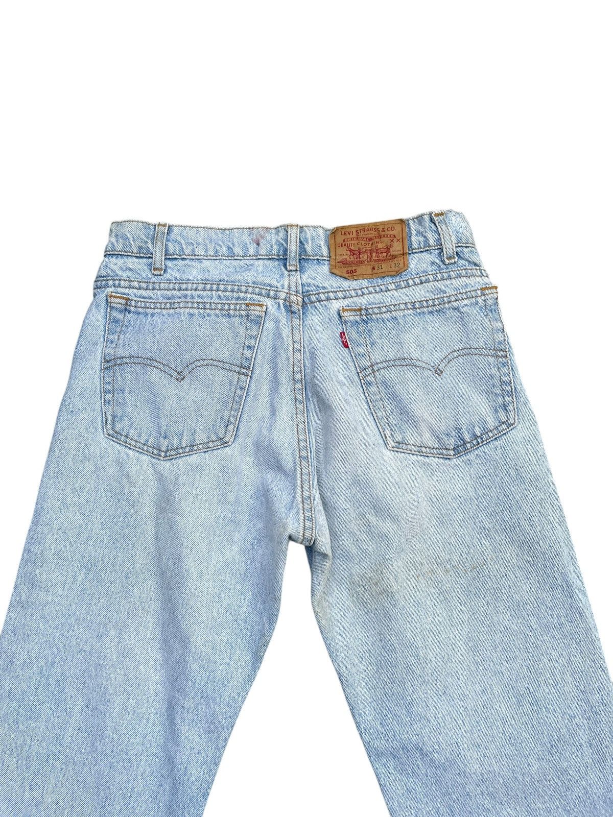 Levi's Vintage 1992 Levi’s 505 Stone Wash Size US 30 / EU 46 - 9 Thumbnail