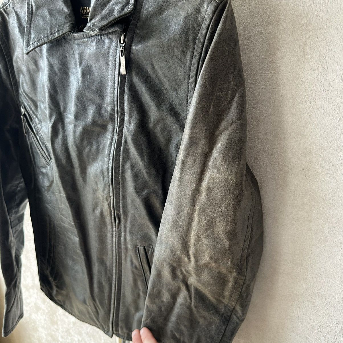 ARMA ARMA ifsixwasnine lgb style trashed biker leather jacket Size M / US 6-8 / IT 42-44 - 6 Thumbnail