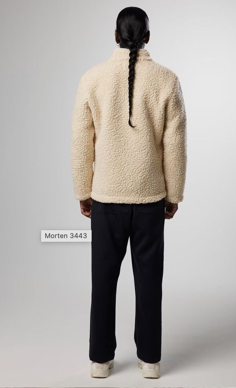 NN07 Morten 3443 Wool Sherpa Fleece Jacket Coat Size US XL / EU 56 / 4 - 2 Thumbnail