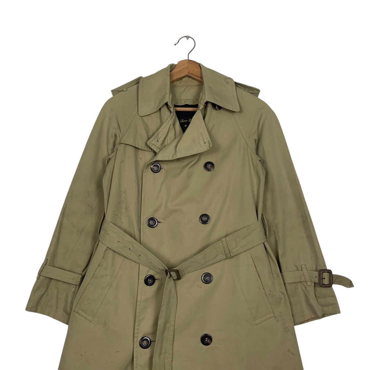 Japanese Brand Drawer Double Breasted Trench Coat Size XS / US 0-2 / IT 36-38 - 2 Thumbnail