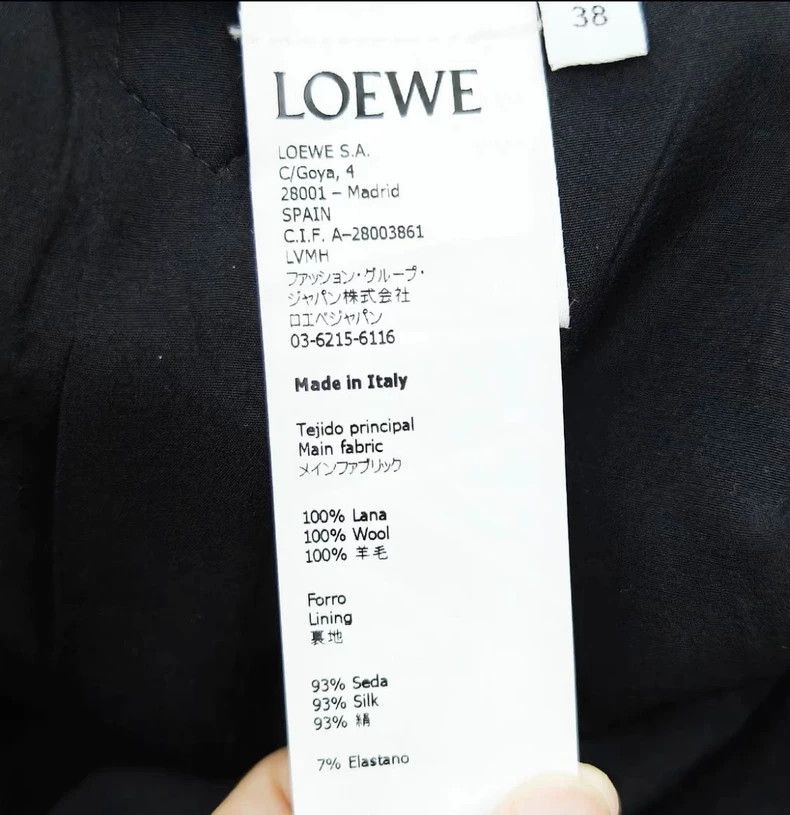 Loewe Loewe Wide-leg pants with silk lining and vertical stripes Size 37" - 4 Thumbnail