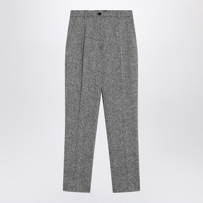 Dolce & Gabbana Dolce&Gabbana Wool-Blend Dotted Trousers Size 28" / US 6 / IT 42 - 1 Thumbnail
