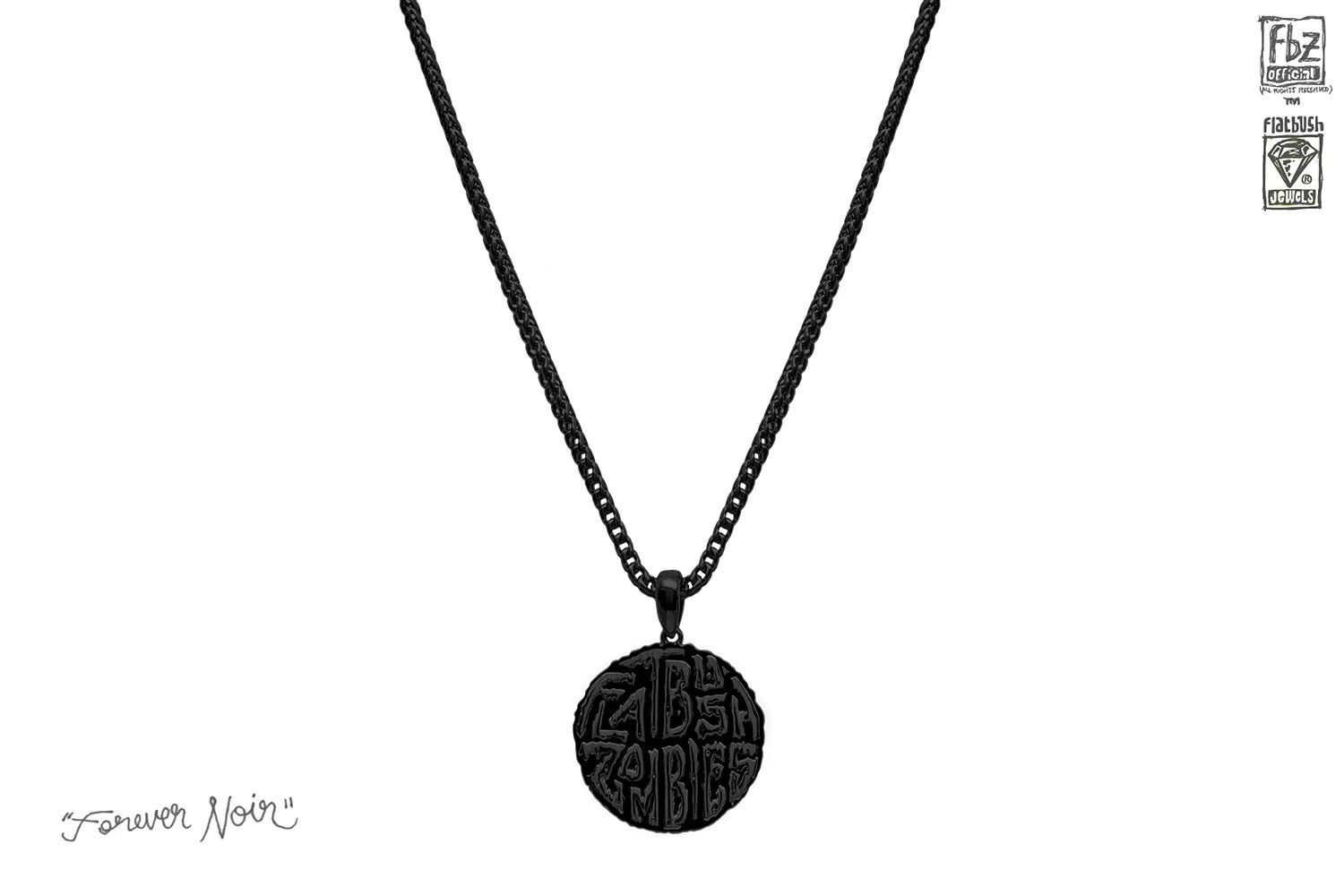 Flatbush Zombies FBZ Circle Chain in Forever Noir Size ONE SIZE - 1 Thumbnail