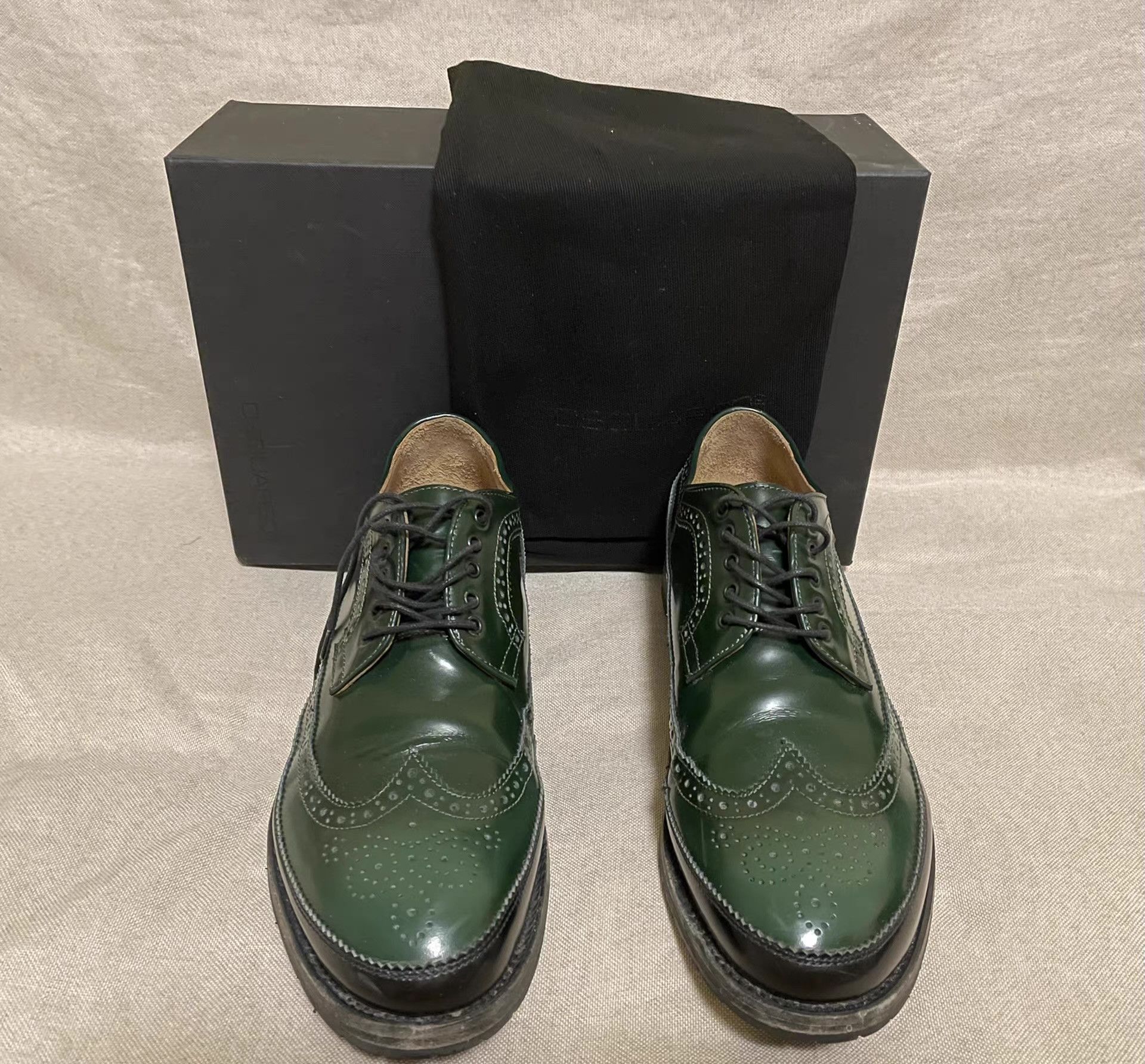 Dsquared2 Dsquared2 D2 black and green brogue leather shoes Q4 Size US 8.5 / EU 41-42 - 7 Thumbnail