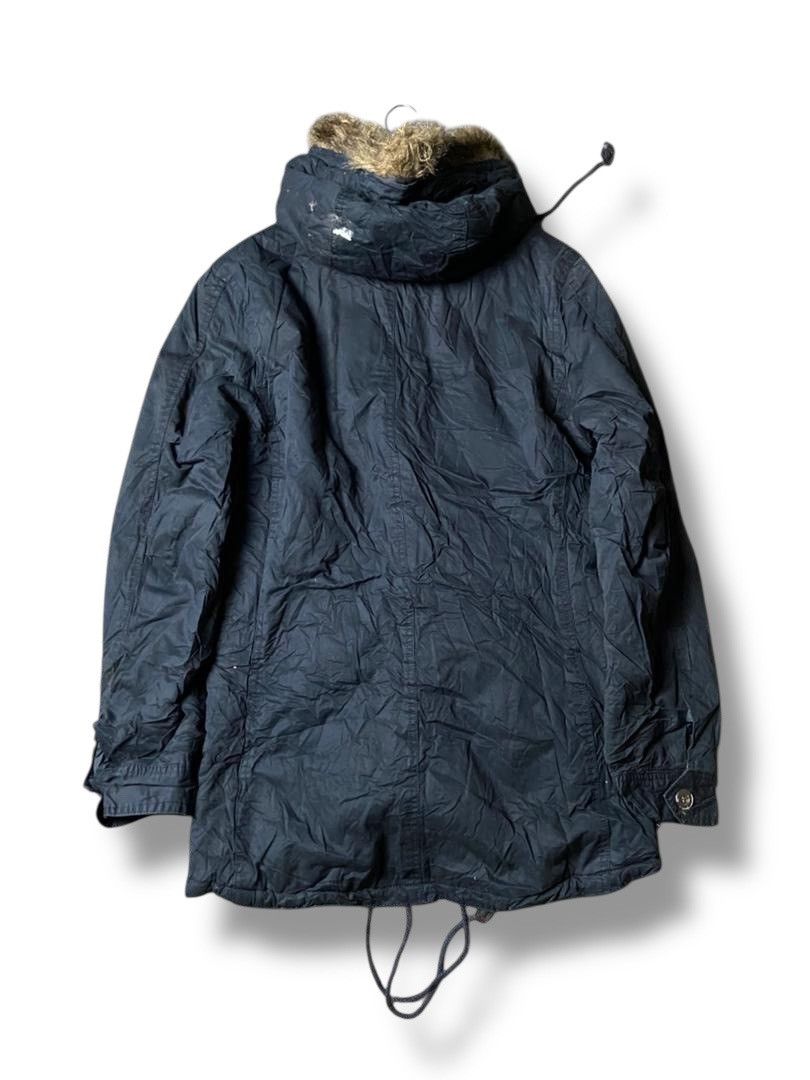 Japanese Brand Laundry Brand Hooded Parka Jacket with Fur Trim (171) Size US XXS / EU 40 - 2 Thumbnail