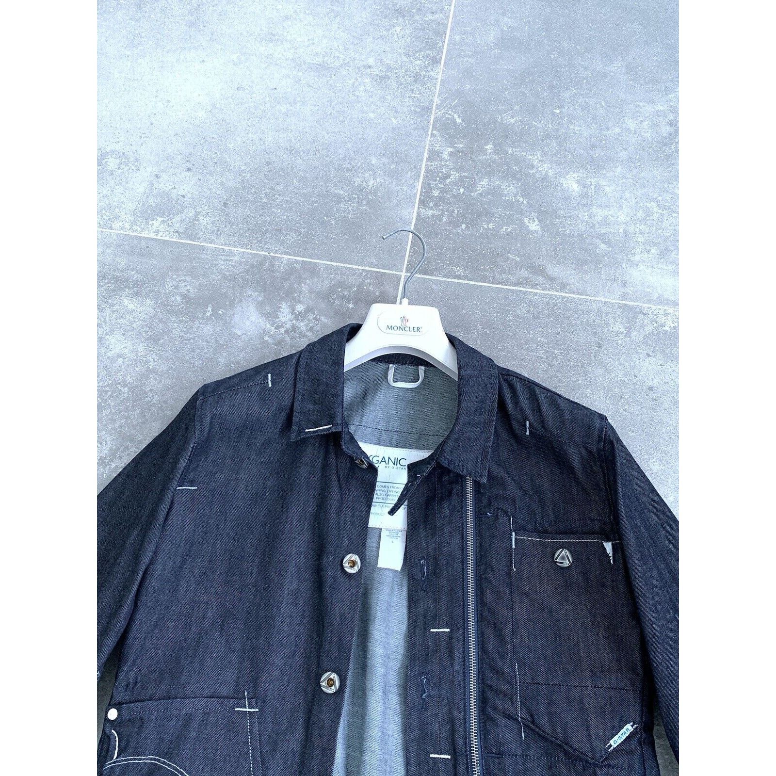 G-Star Mens G-STAR ORGANIC Raw Alcatraz Denim Jacket Coat SZ M EU48 Size US M / EU 48-50 / 2 - 11 Thumbnail