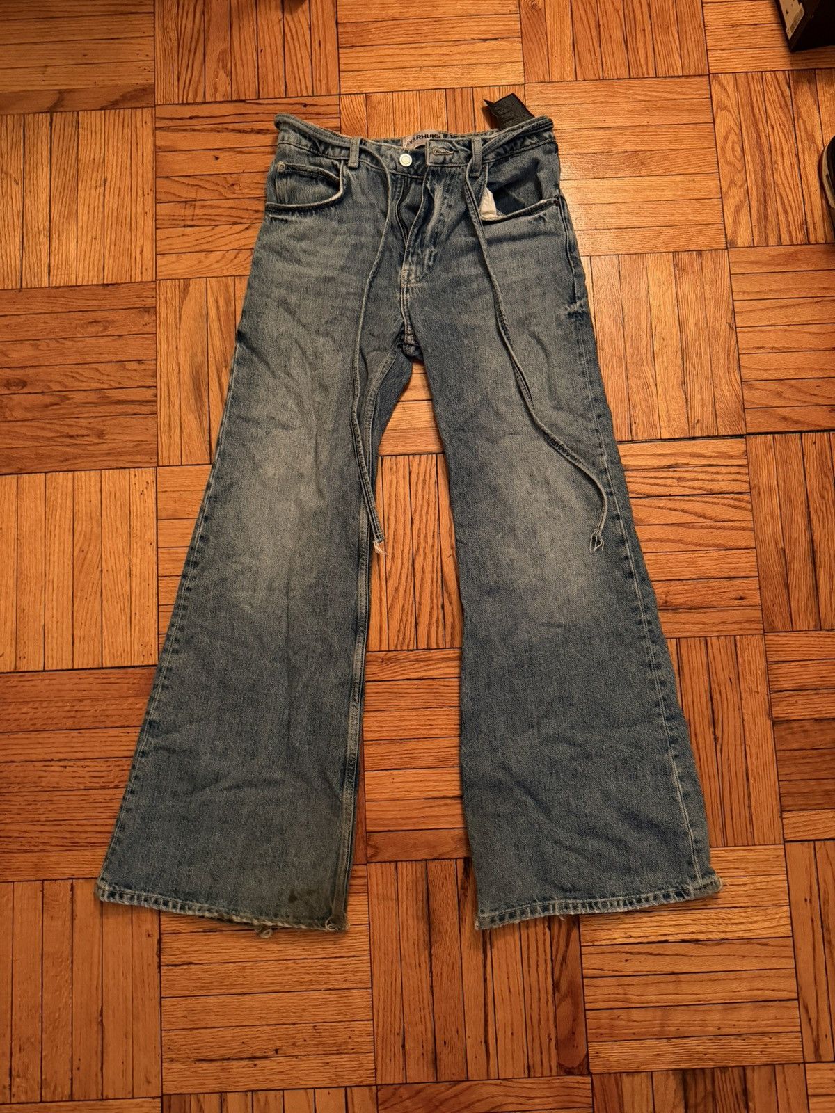 Rhude × Zara Baggy Flare Denim Size US 28 / EU 44 - 3 Thumbnail