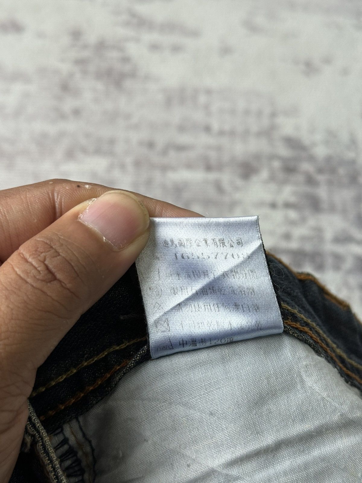 Japanese Brand Denma DF-7 Devil Flared Distressed Denim / GOA Style Size US 29 - 14 Thumbnail