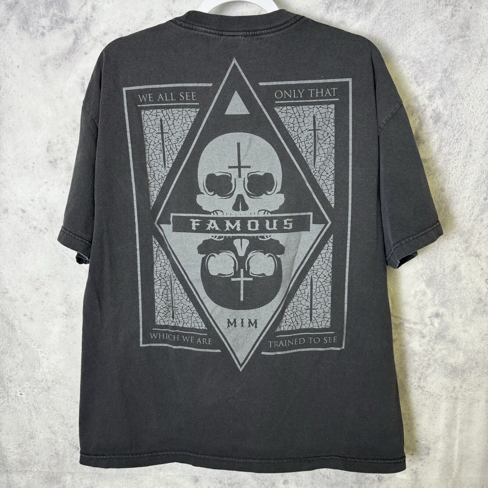 Vintage Vintage Famous Stars & Straps T Shirt Mens XL Black Y2k Shor Size US XL / EU 56 / 4 - 1 Thumbnail