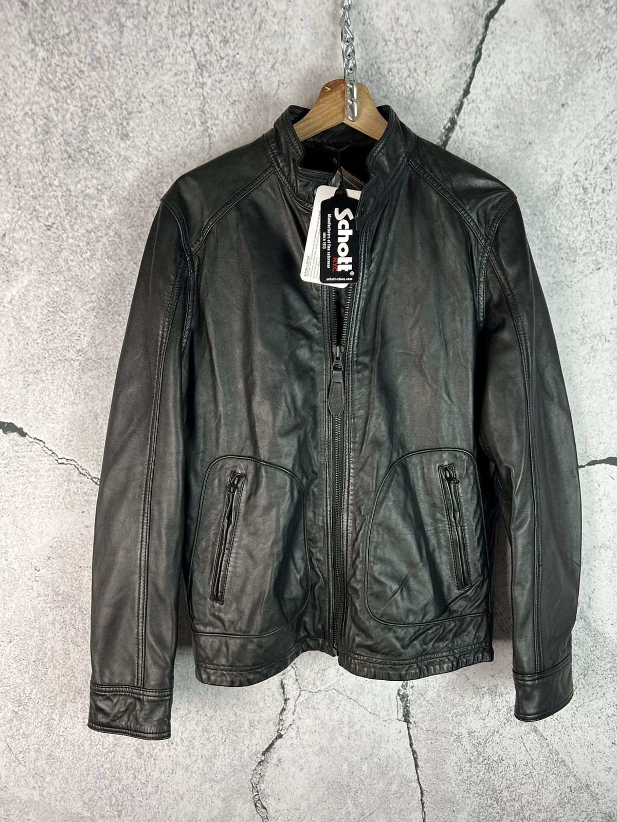 Schott Schott RARE Leather Jacket Y2k Size US S / EU 44-46 / 1 - 3 Thumbnail