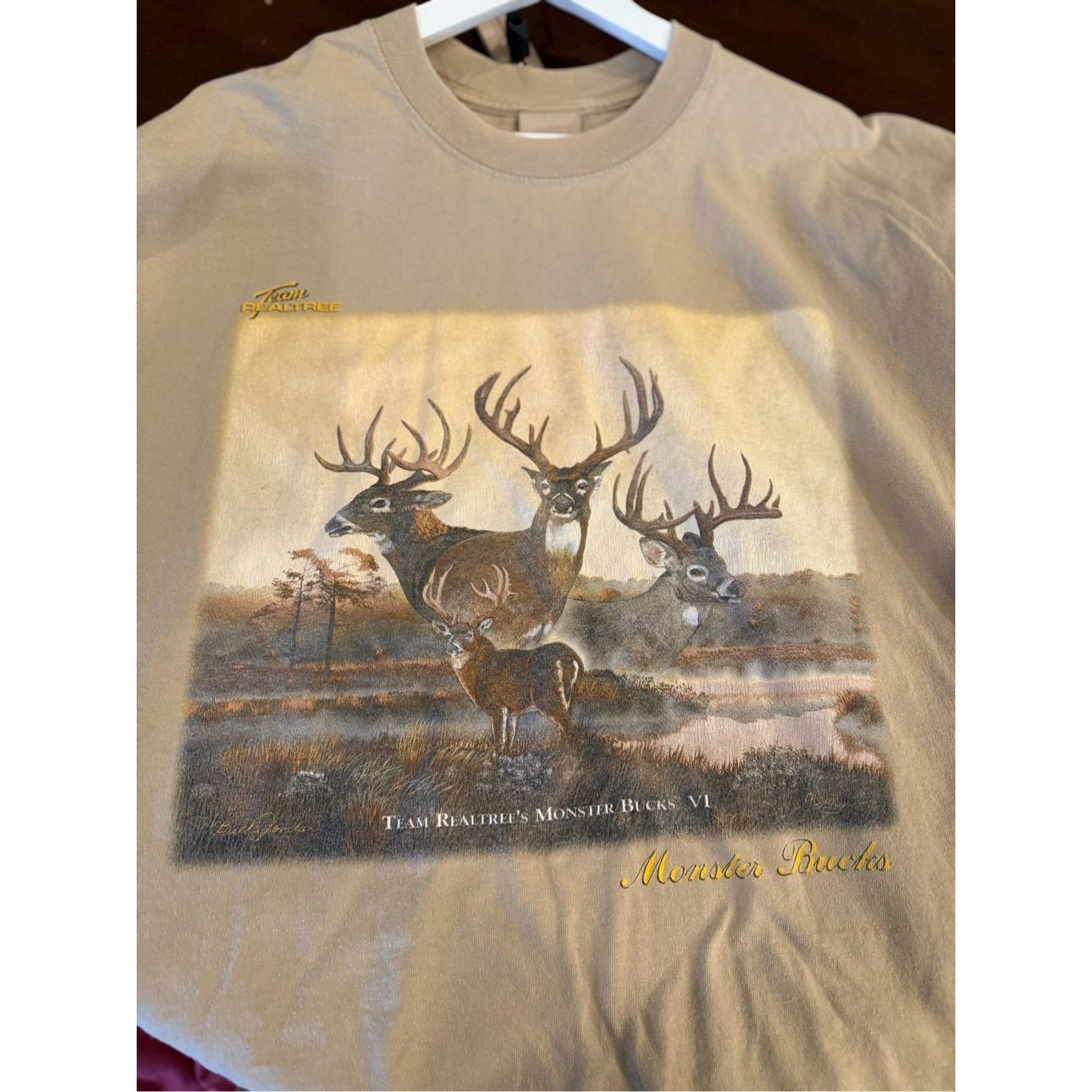 Vintage Size XL Vintage 1990s y2K real tree deer hunting tshirt Fire Size US XL / EU 56 / 4 - 2 Thumbnail